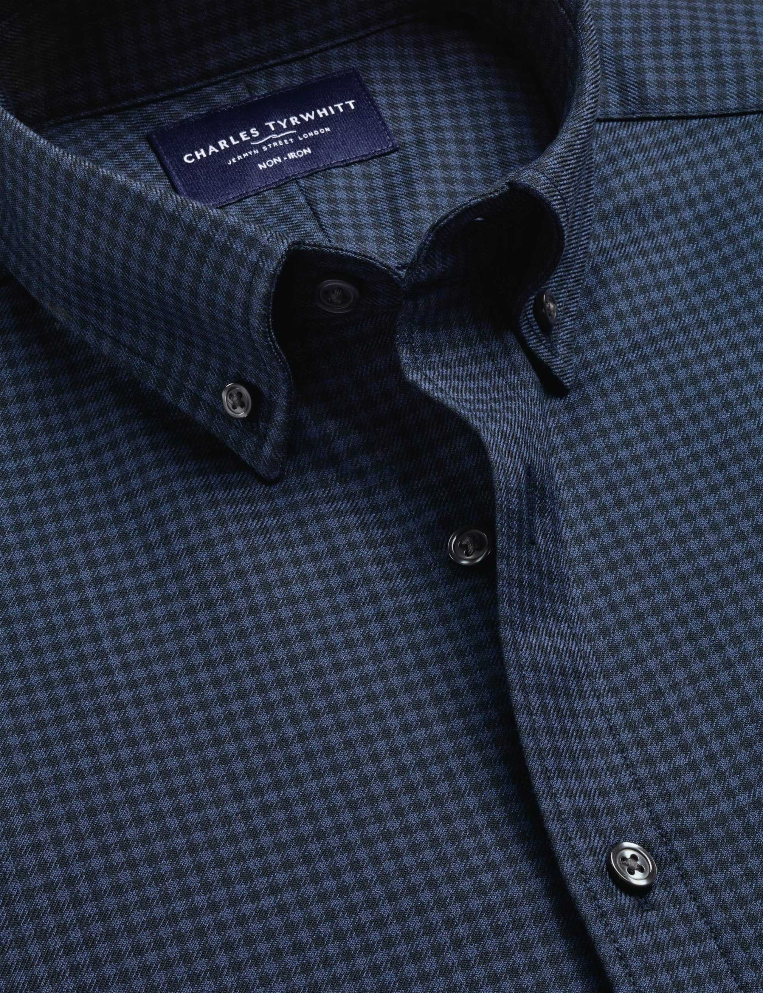 Regular Fit Non Iron Pure Cotton Check Twill Shirt 5 of 6