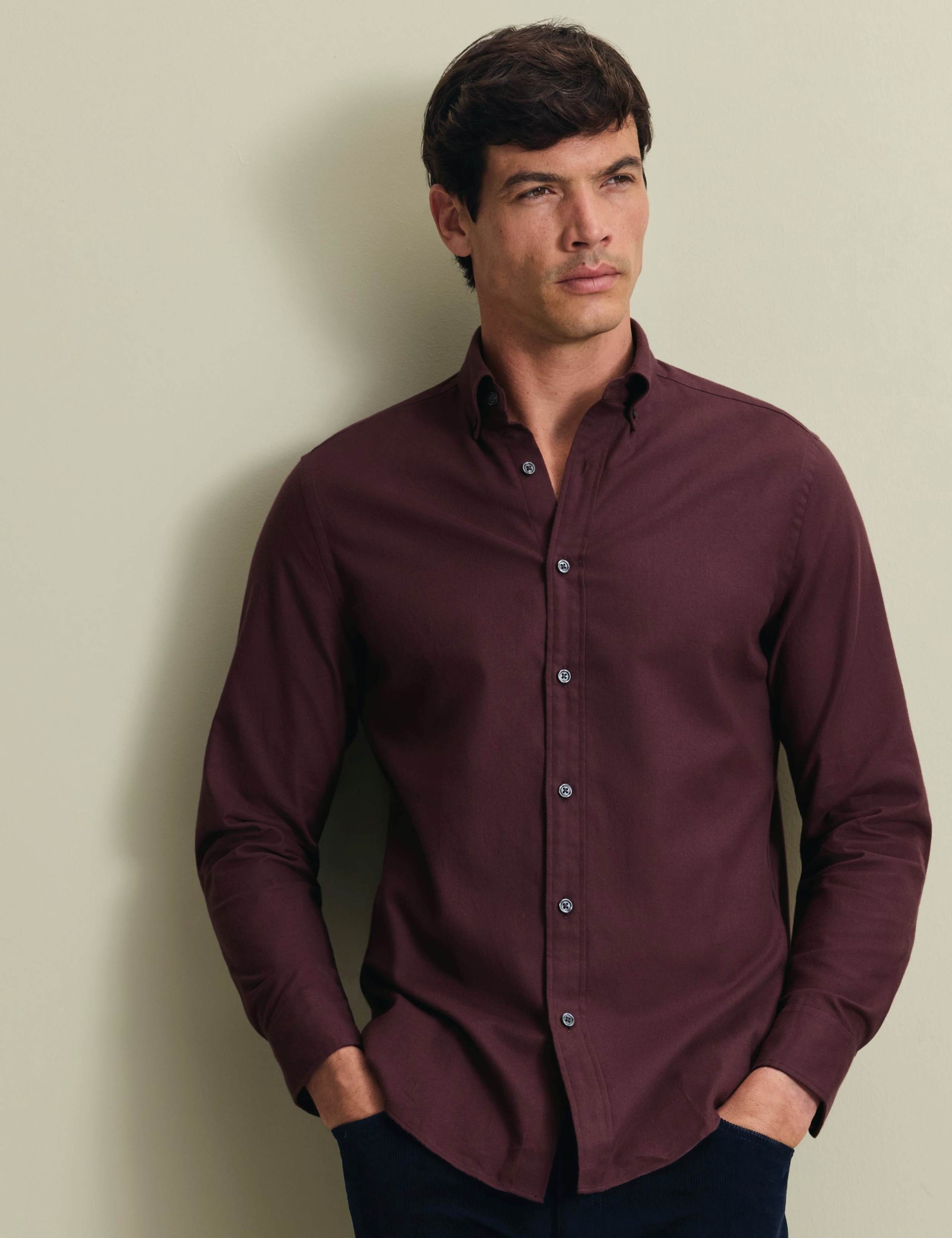 Regular Fit Brushed Cotton Flannel Shirt 1 of 6