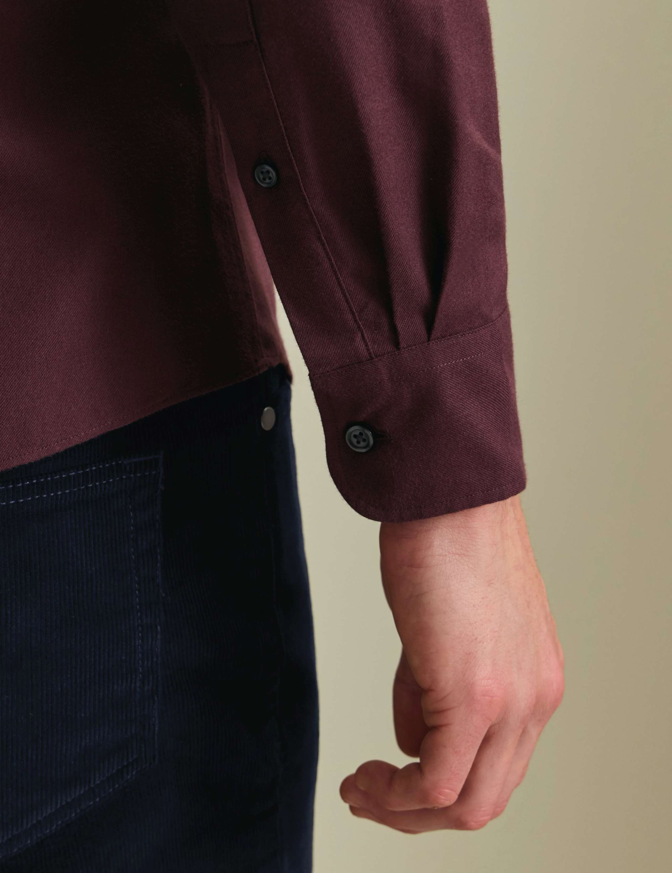 Regular Fit Brushed Cotton Flannel Shirt 4 of 6