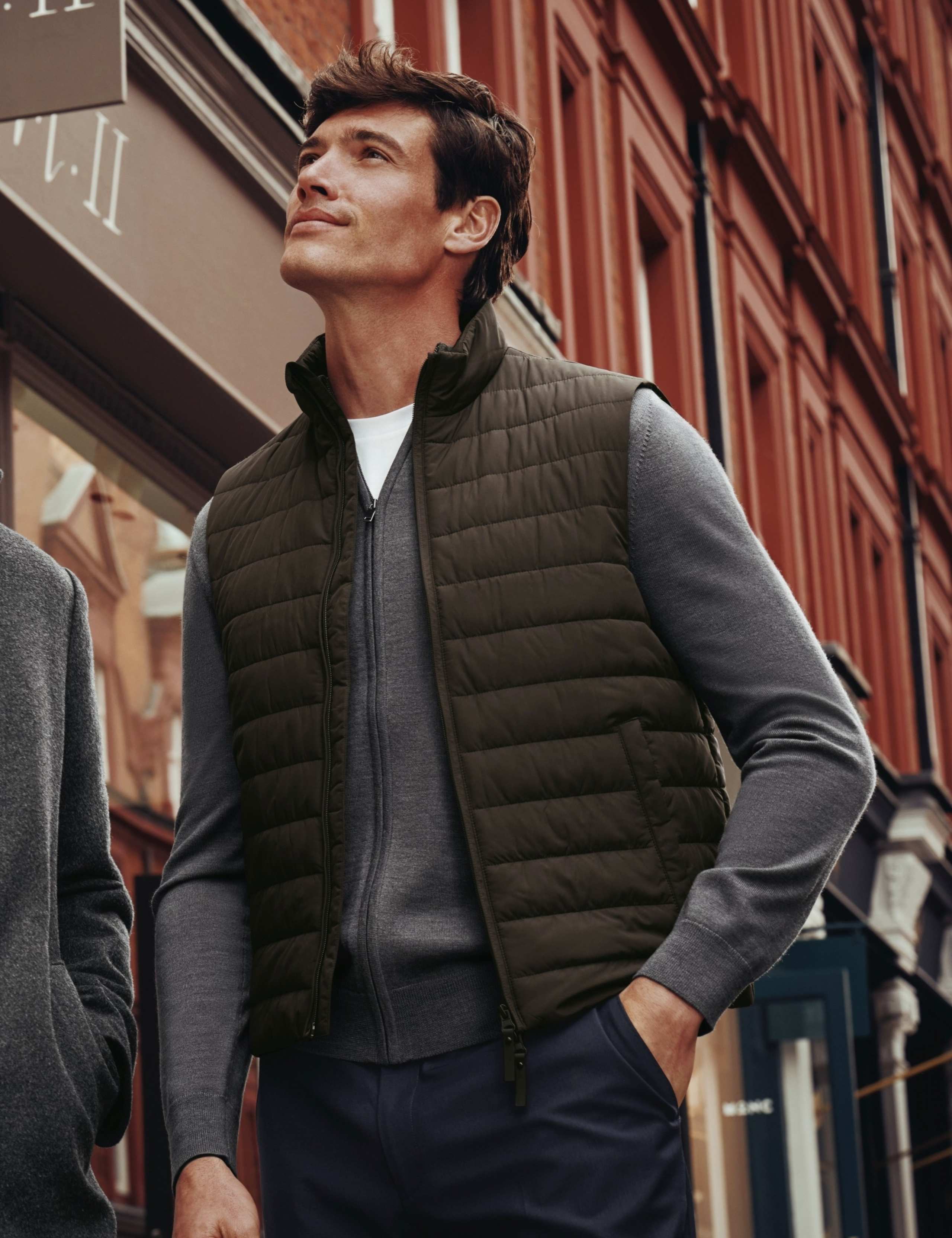 Quilted Textured Gilet 1 of 7