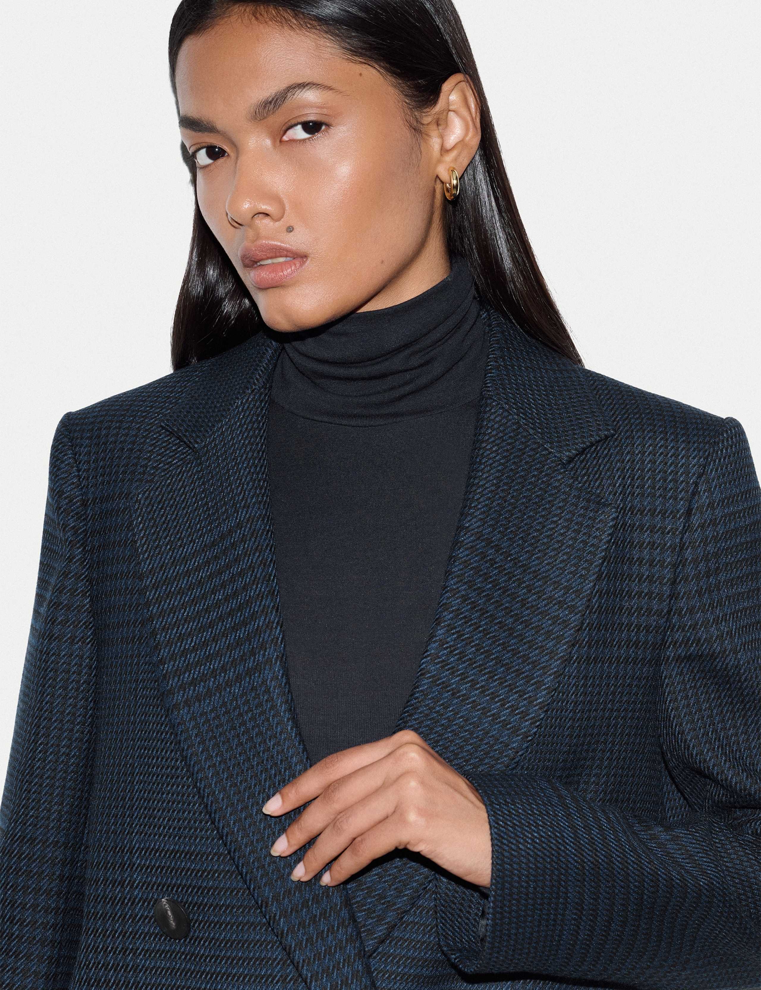 Prince Of Wales Check Double Breasted Blazer 6 of 6
