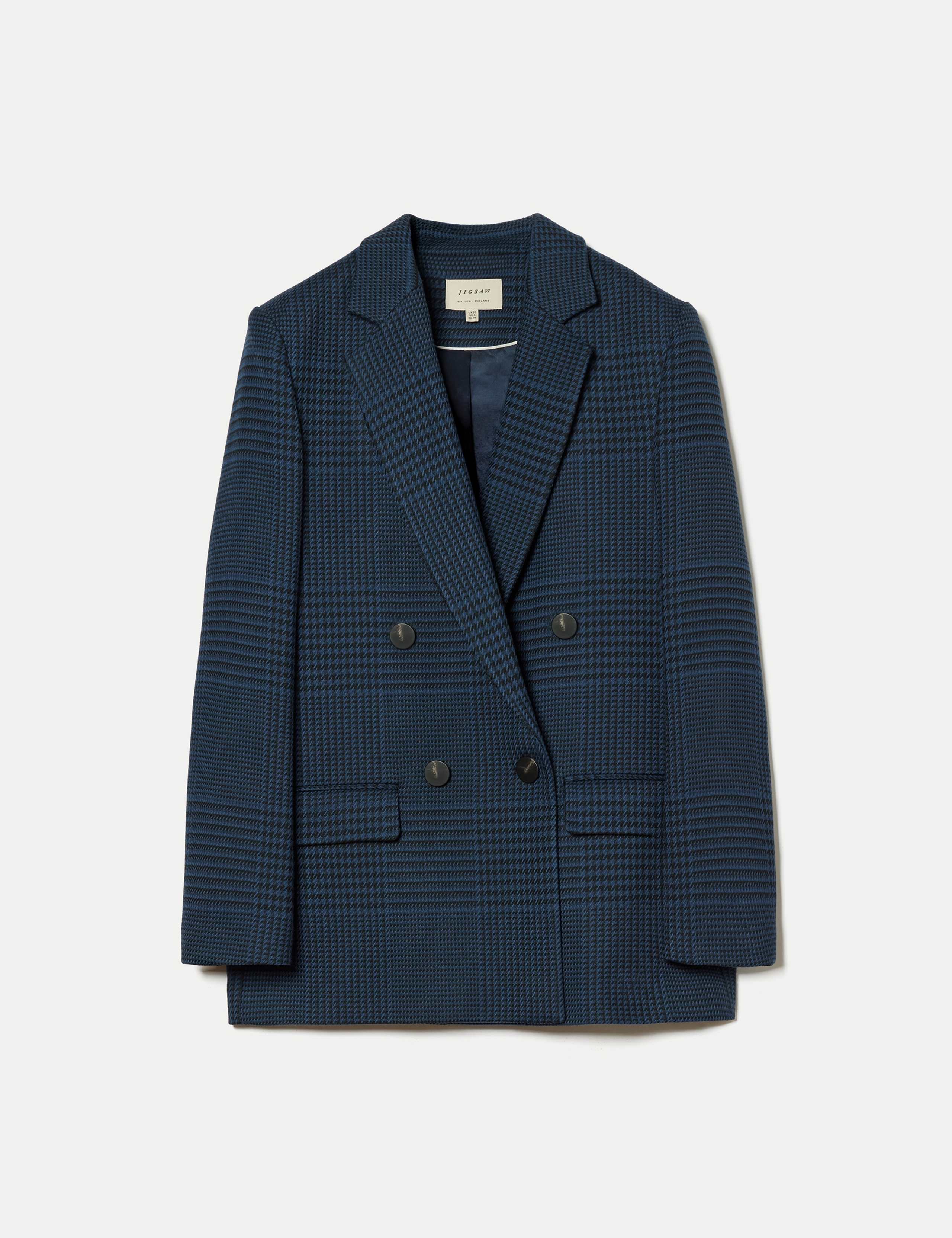 Prince Of Wales Check Double Breasted Blazer 2 of 6
