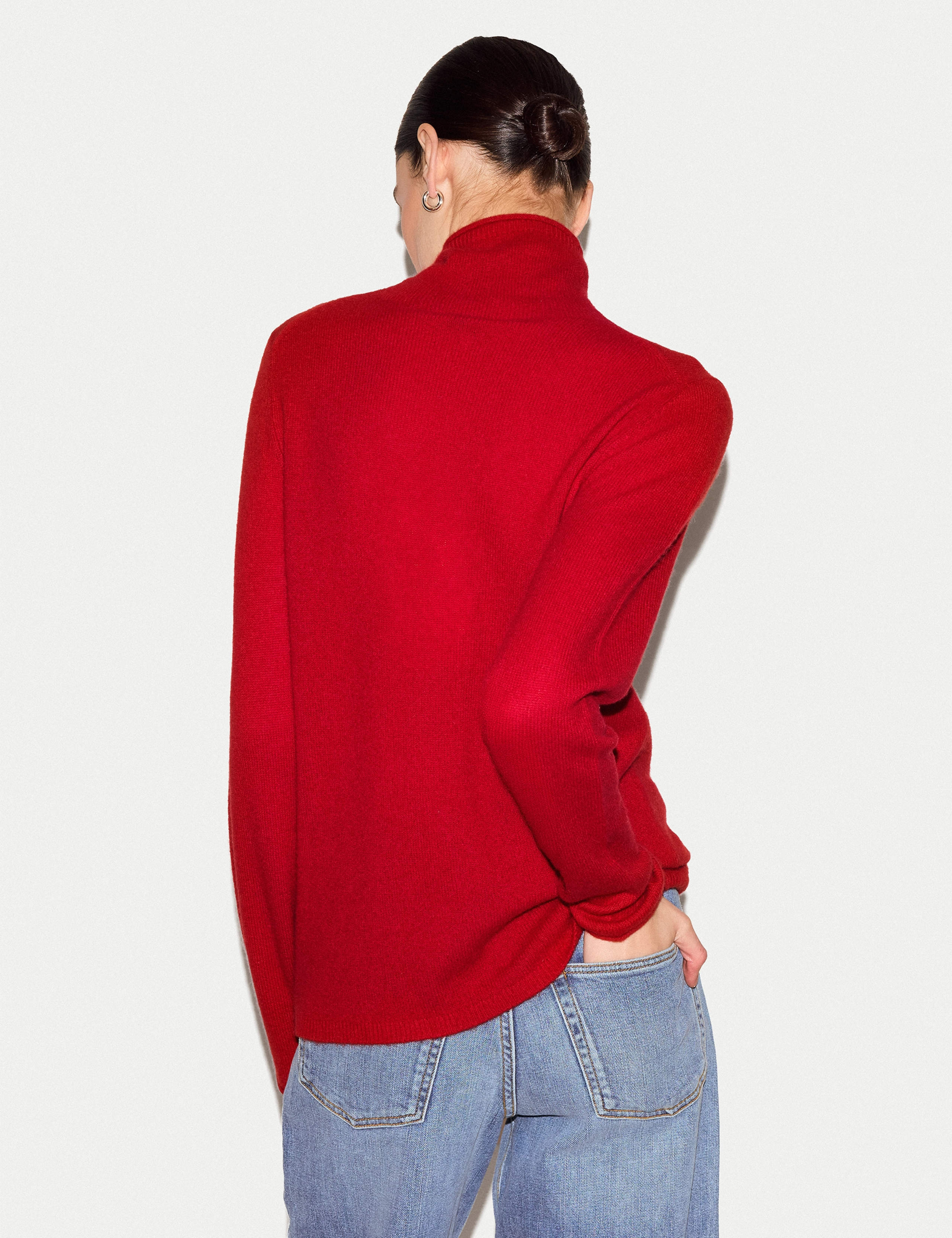 Pure Cashmere Polo Neck Slim Fit Jumper 2 of 5