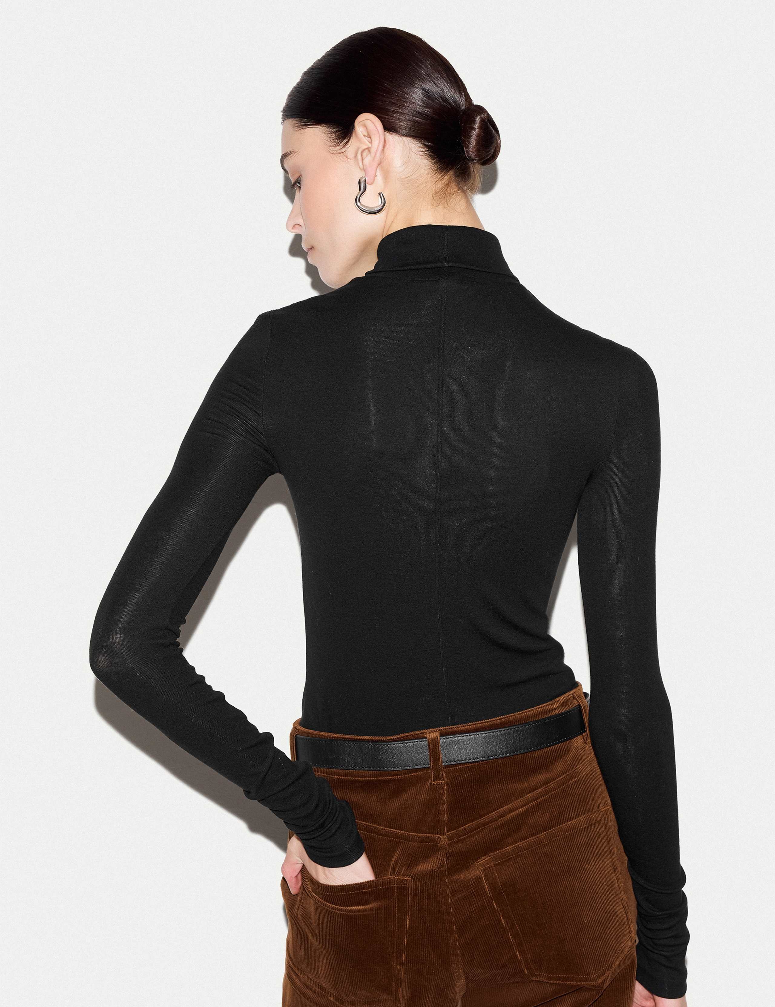Lyocell Roll Neck Top 5 of 5
