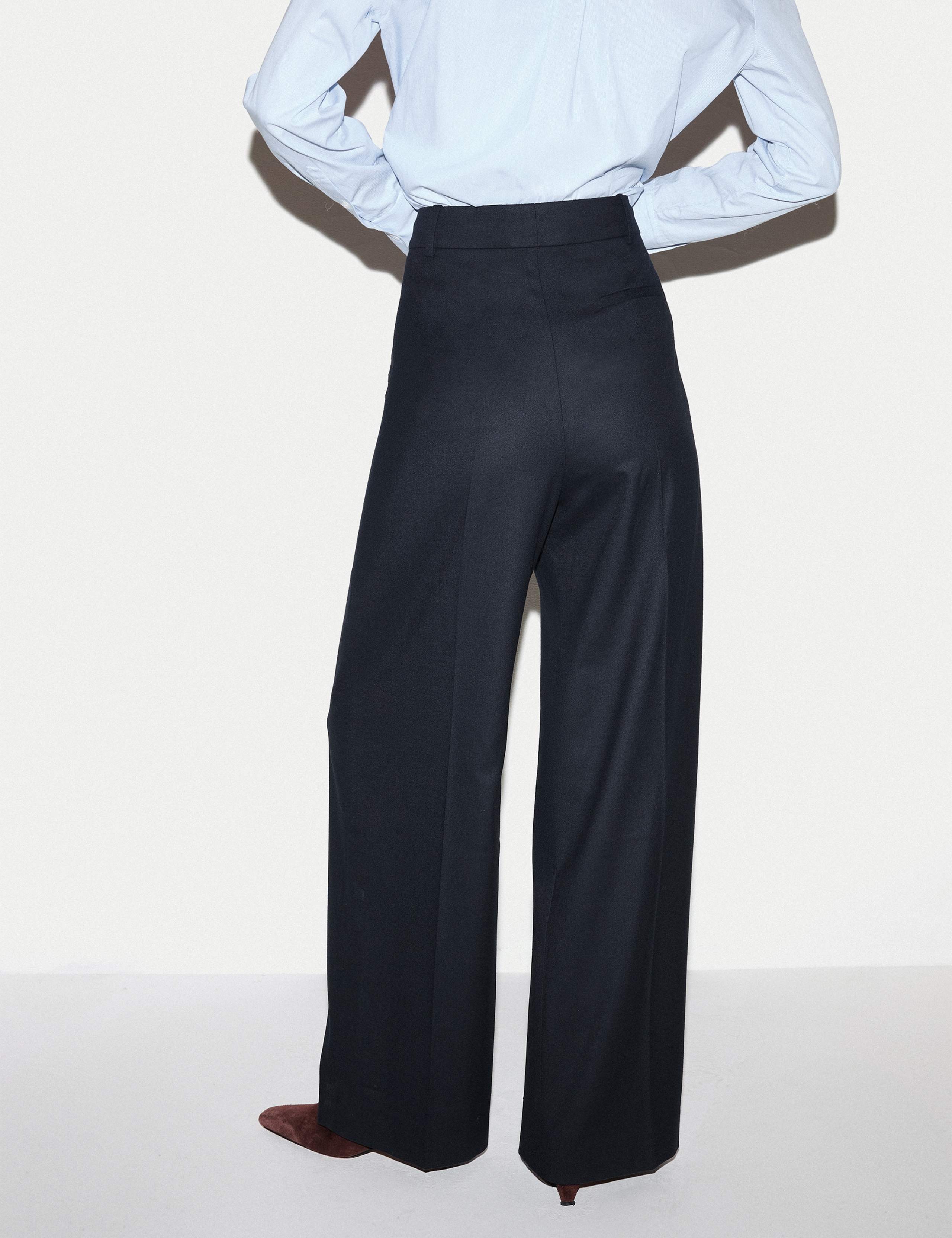 Pleat Front Wide Leg Trousers 3 of 6