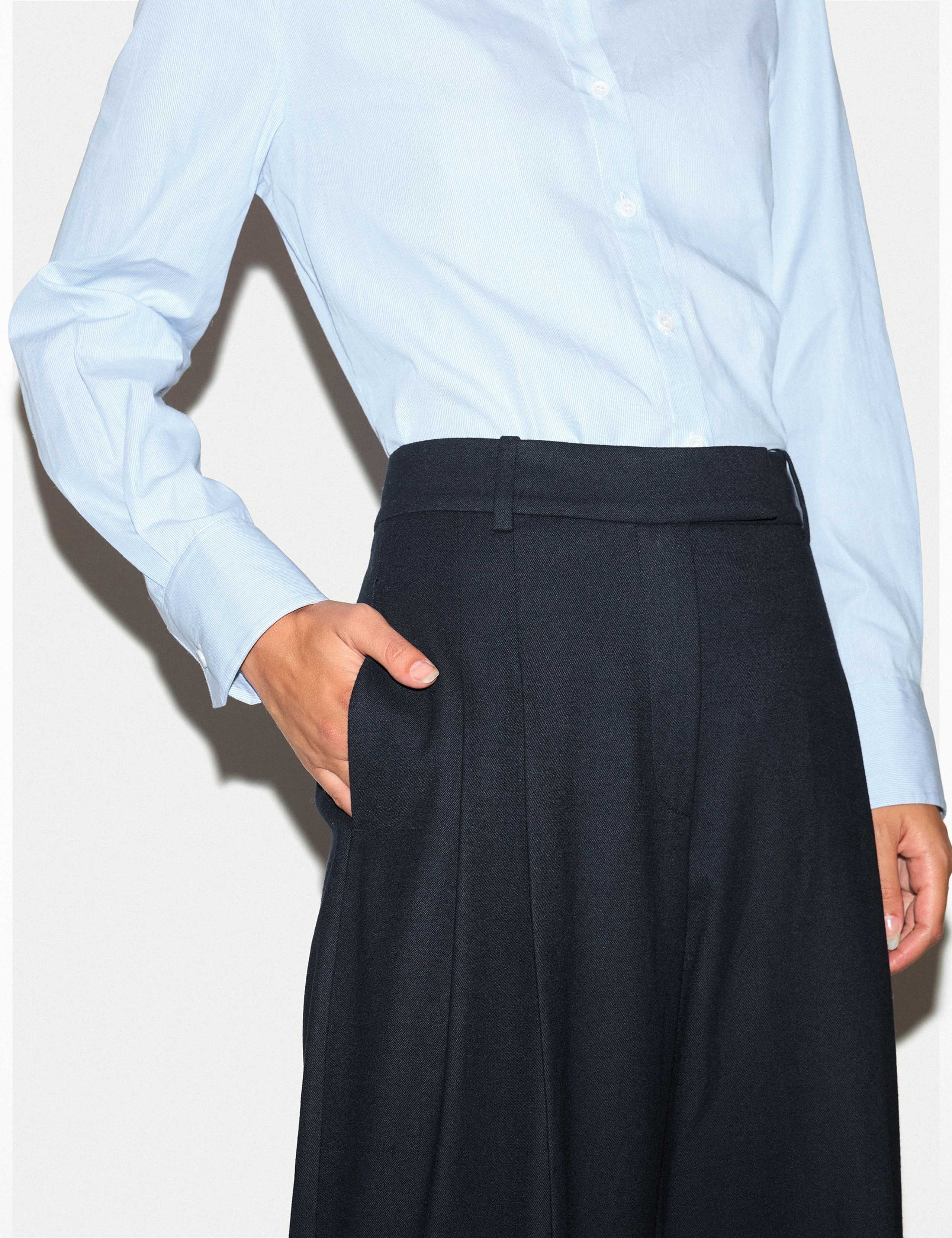 Pleat Front Wide Leg Trousers 4 of 6