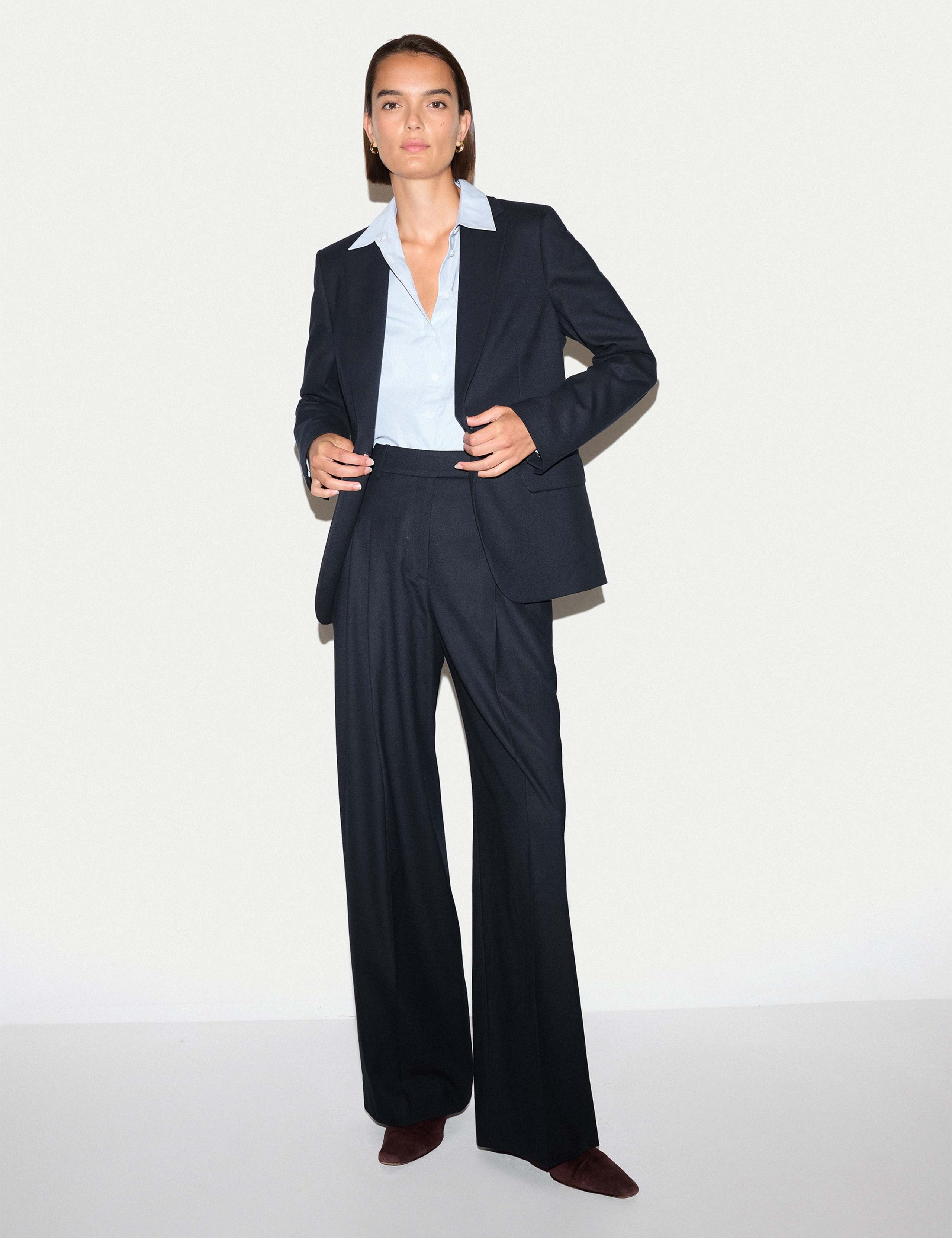 Pleat Front Wide Leg Trousers 5 of 6