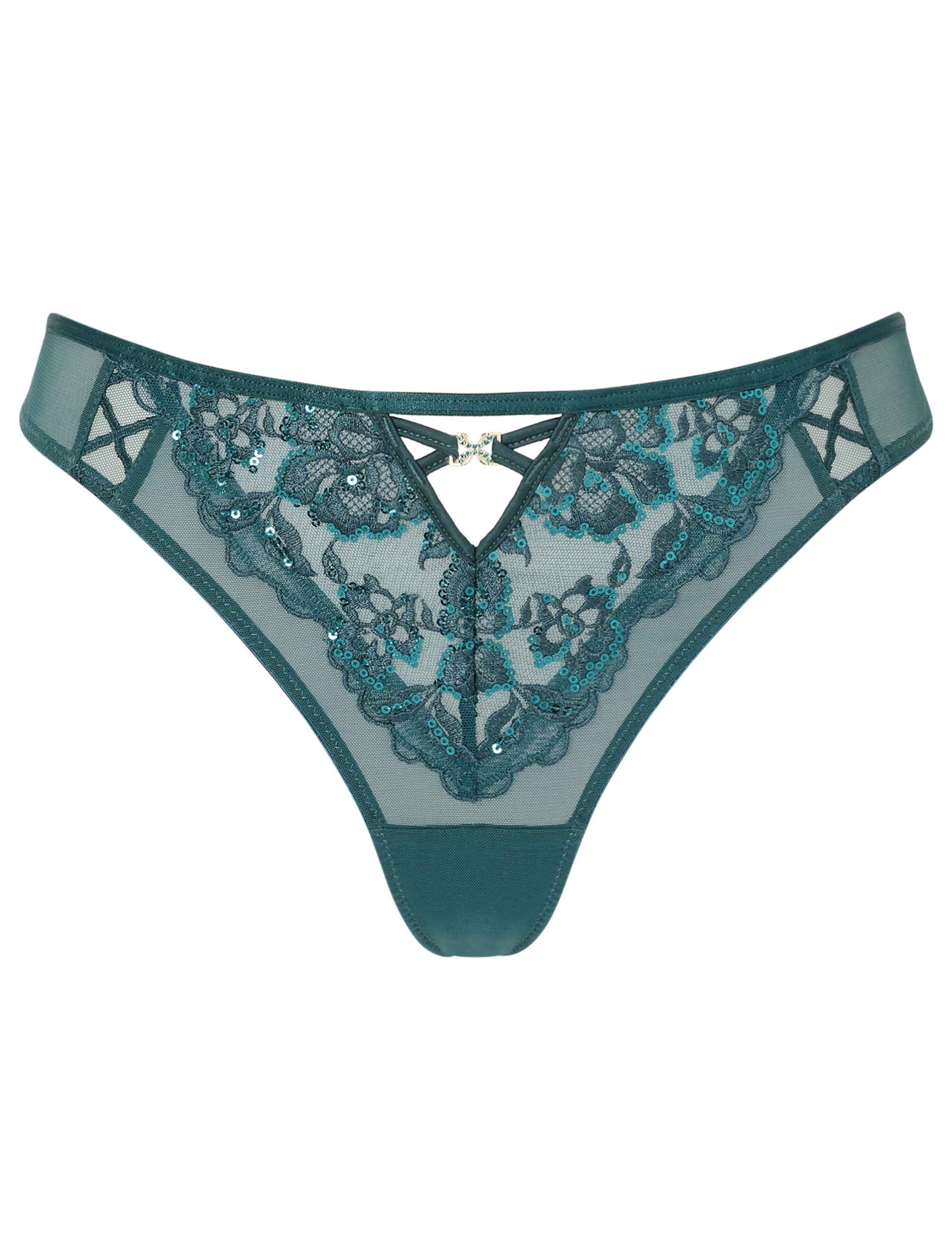Embroidered Low Rise Brazilian Knickers 2 of 5