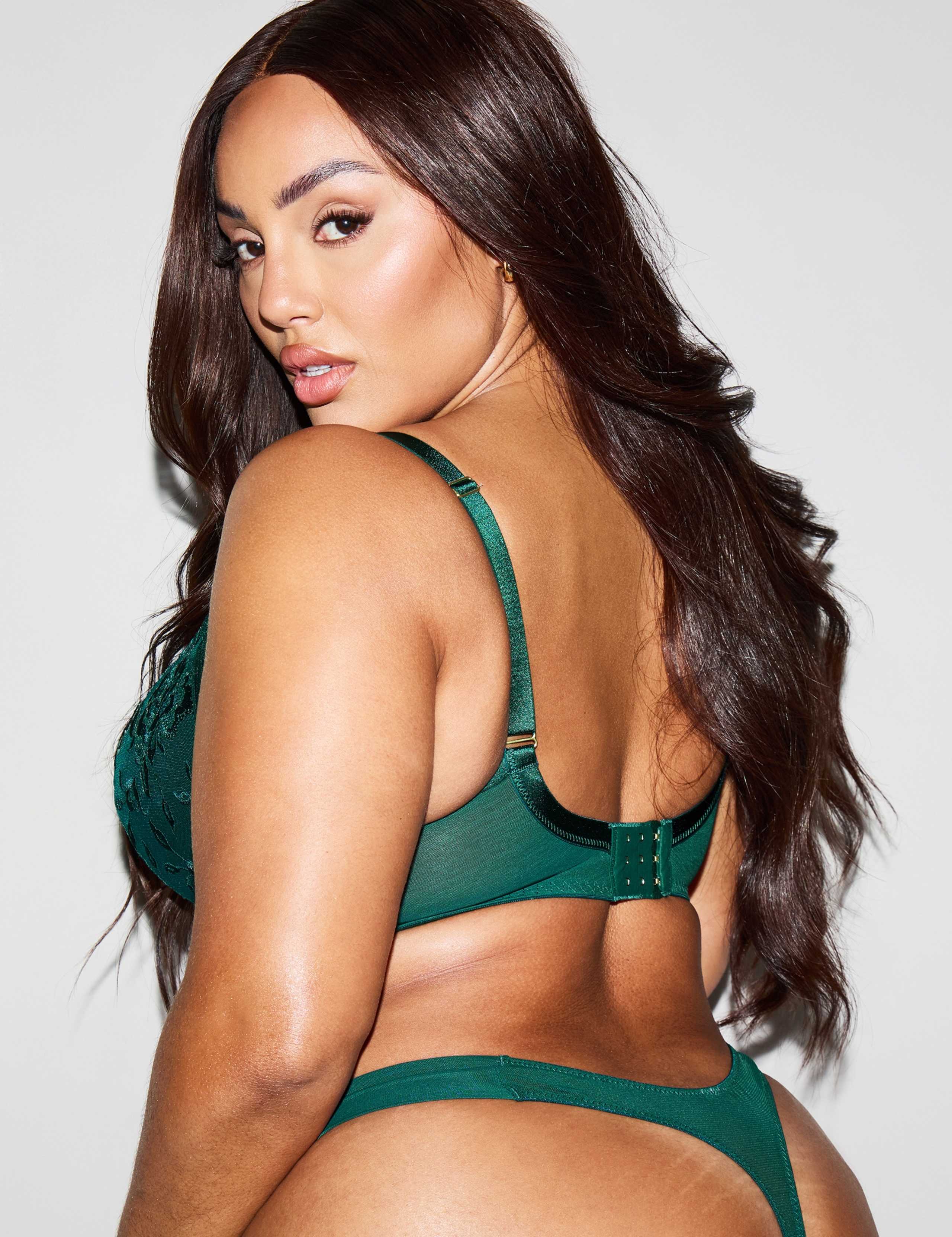Embroidered Padded Plunge Bra 10 of 10