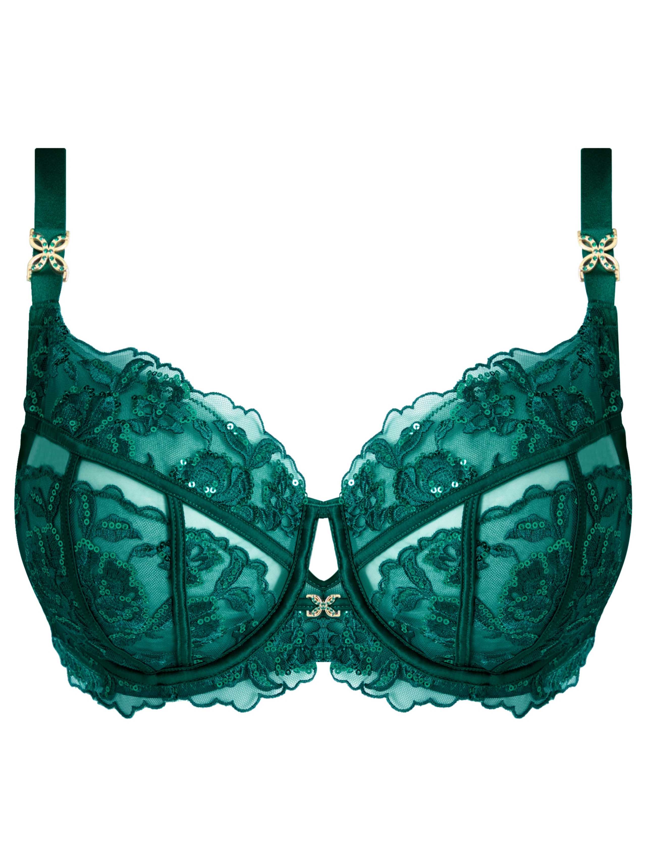 Embroidered Non Padded Balcony Bra (F+) 2 of 5