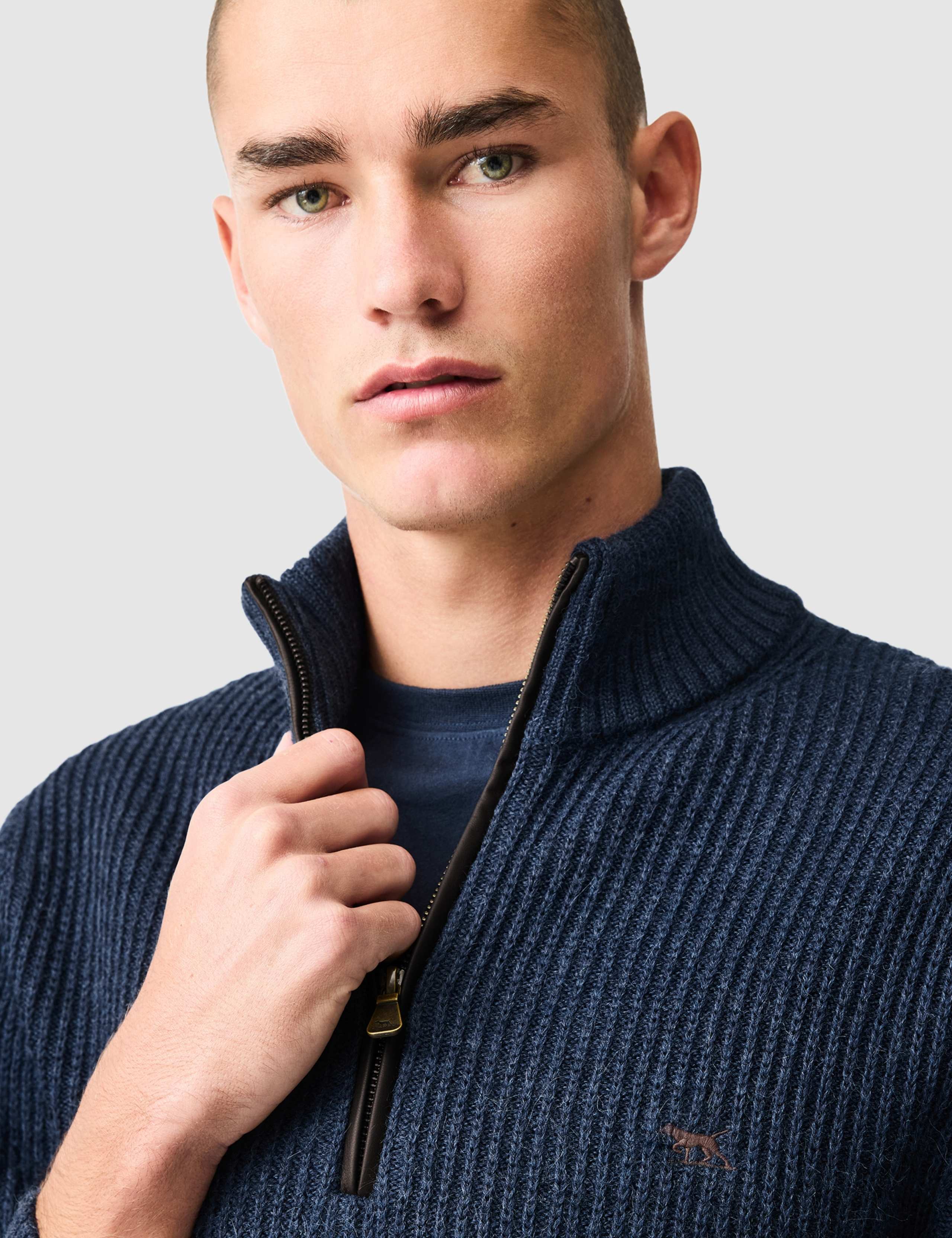 Huka Lodge Wool Rich Funnel Neck Jumper 3 of 6