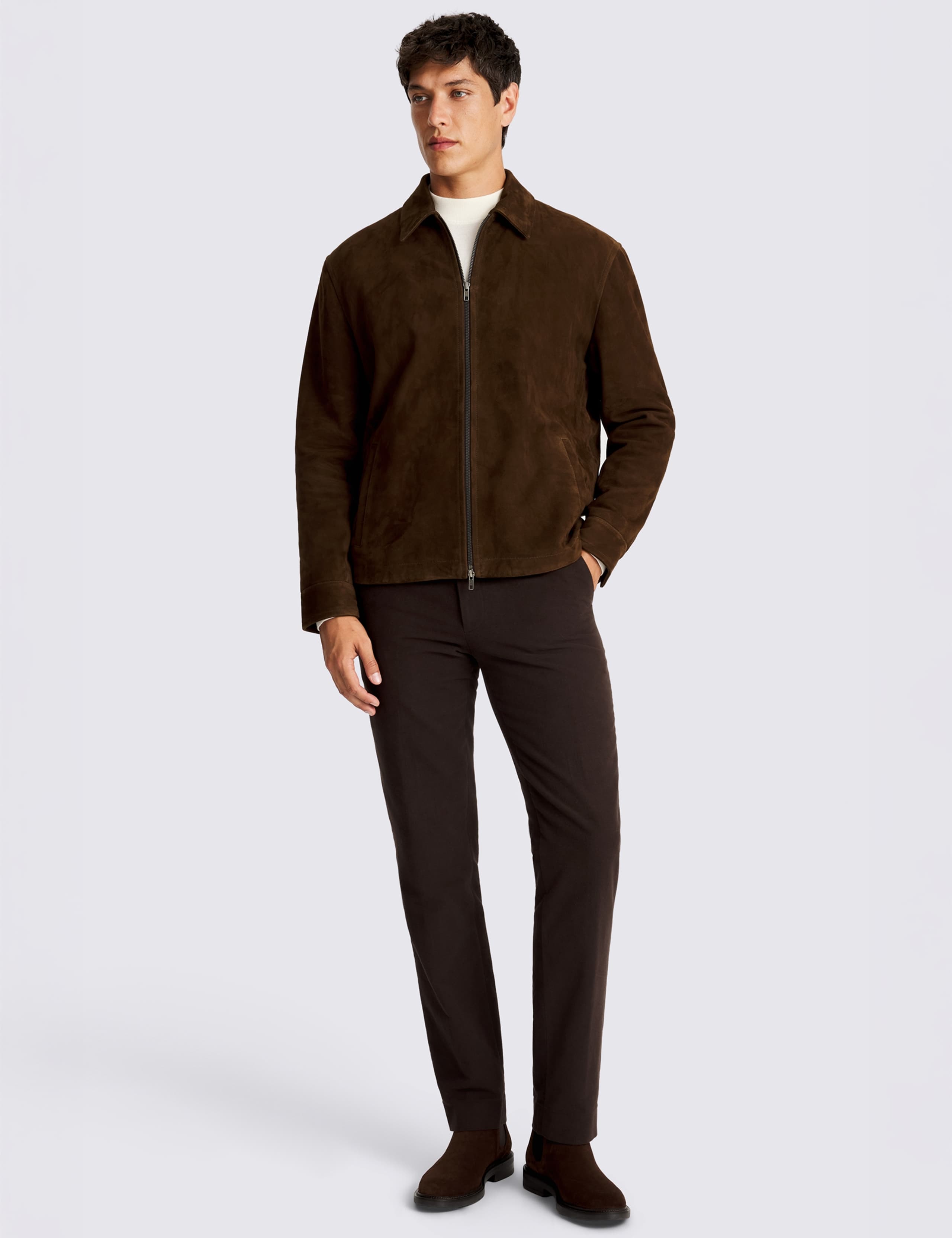 Suede Harrington Jacket 2 of 5