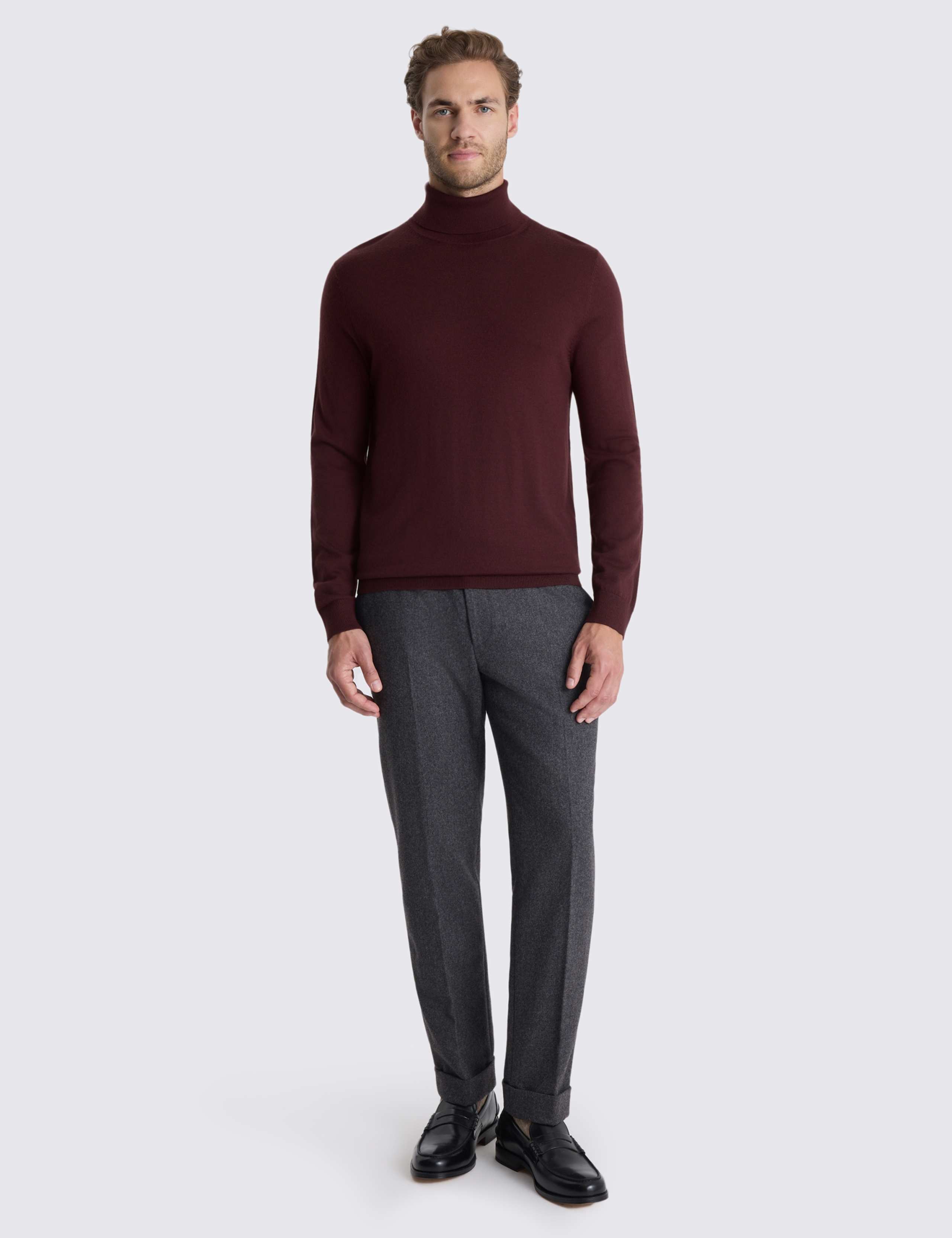 Merino Blend Roll Neck Jumper 2 of 4