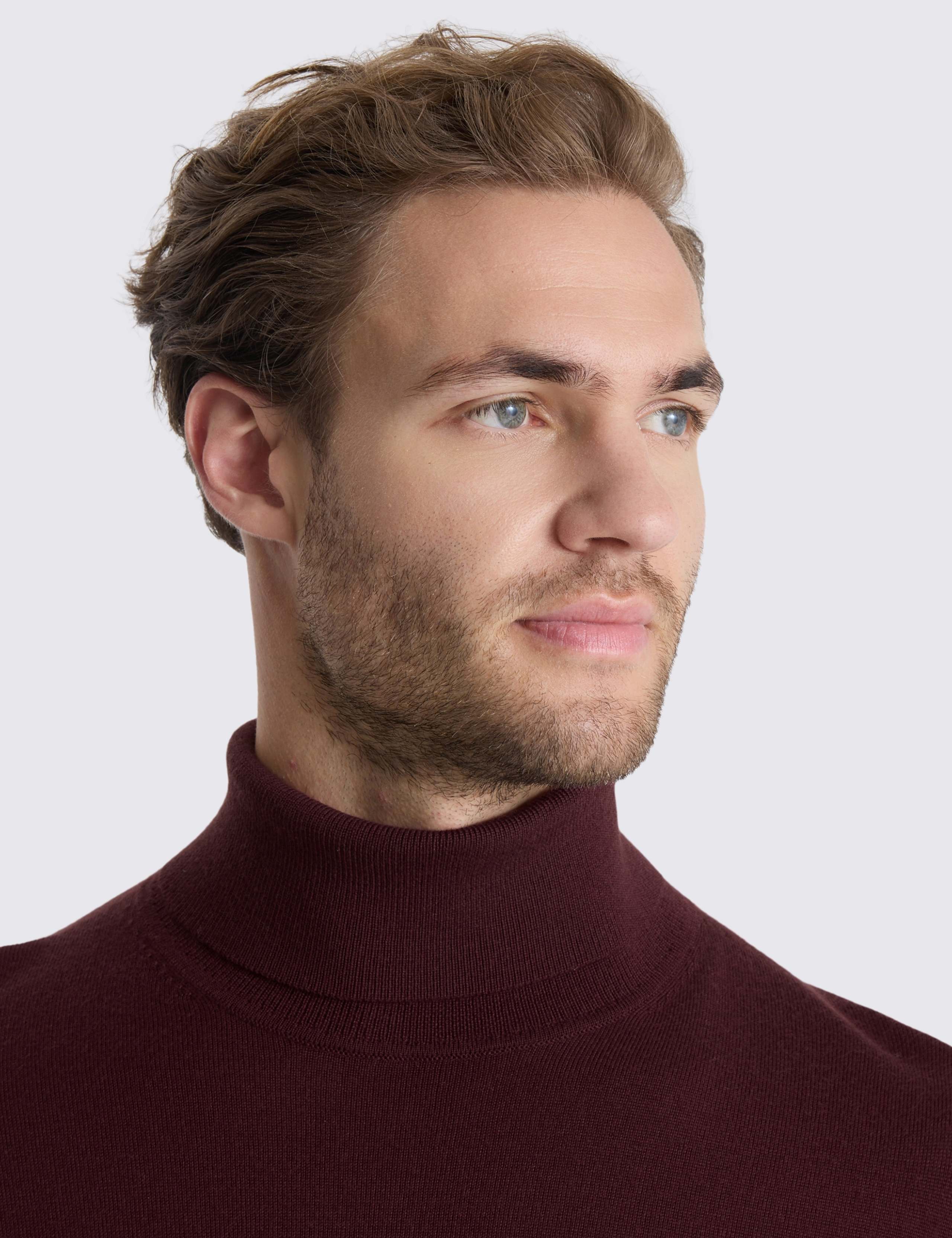 Merino Blend Roll Neck Jumper 3 of 4