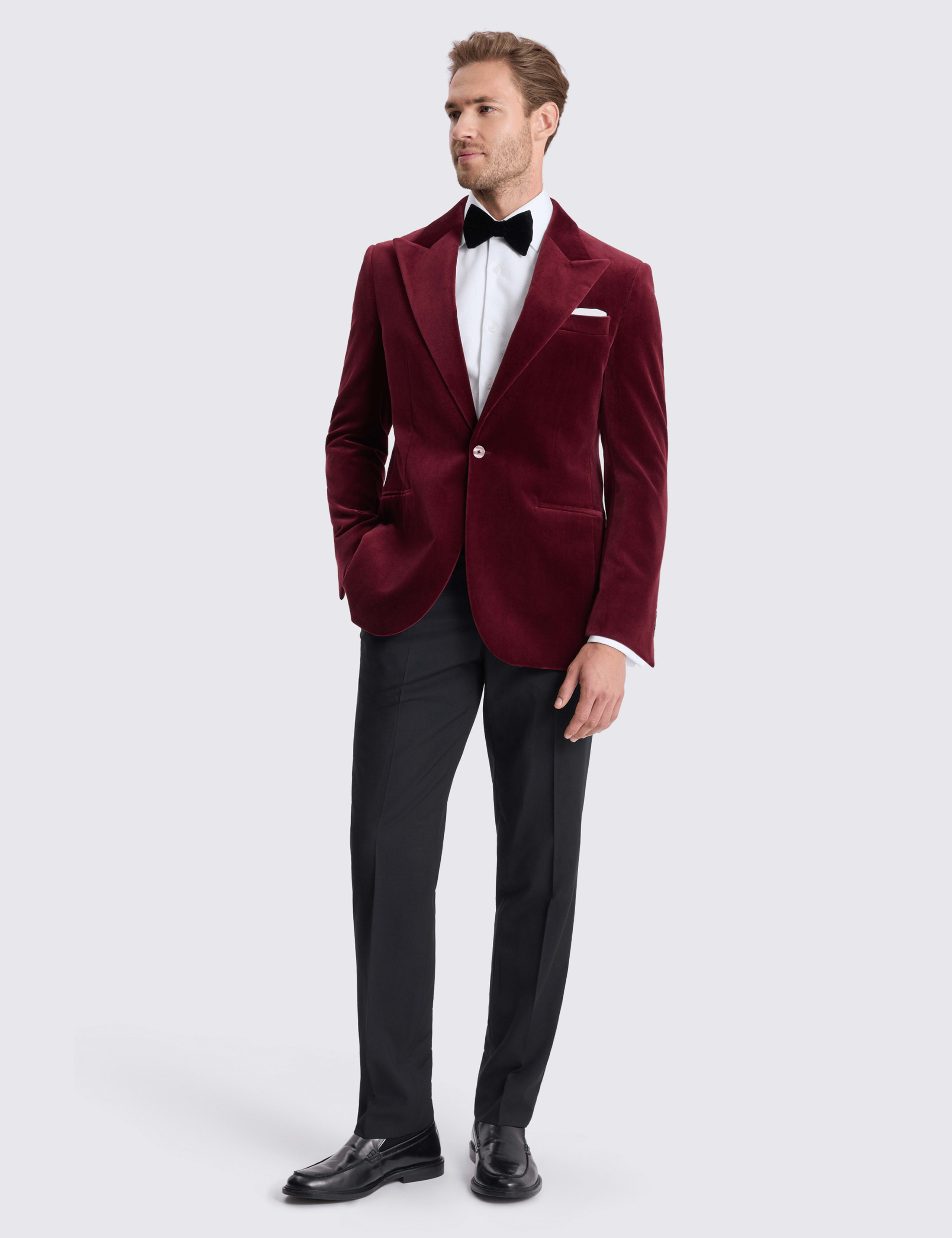 Tailored Fit Velvet Tuxedo Jacket 2 of 4