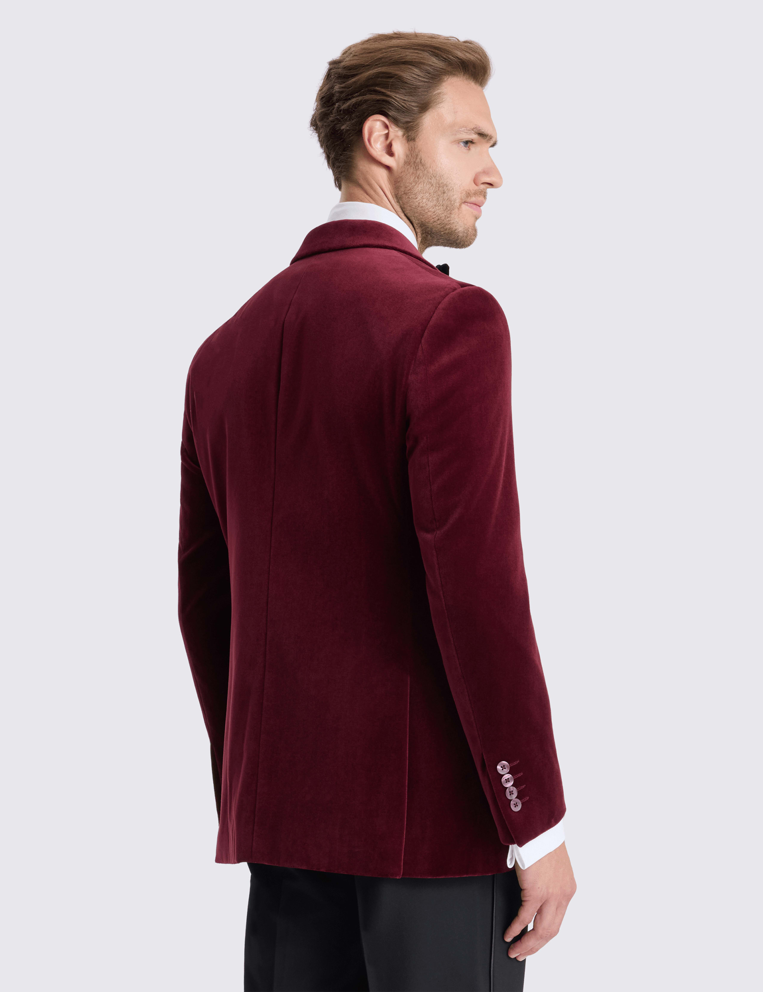 Tailored Fit Velvet Tuxedo Jacket 3 of 4