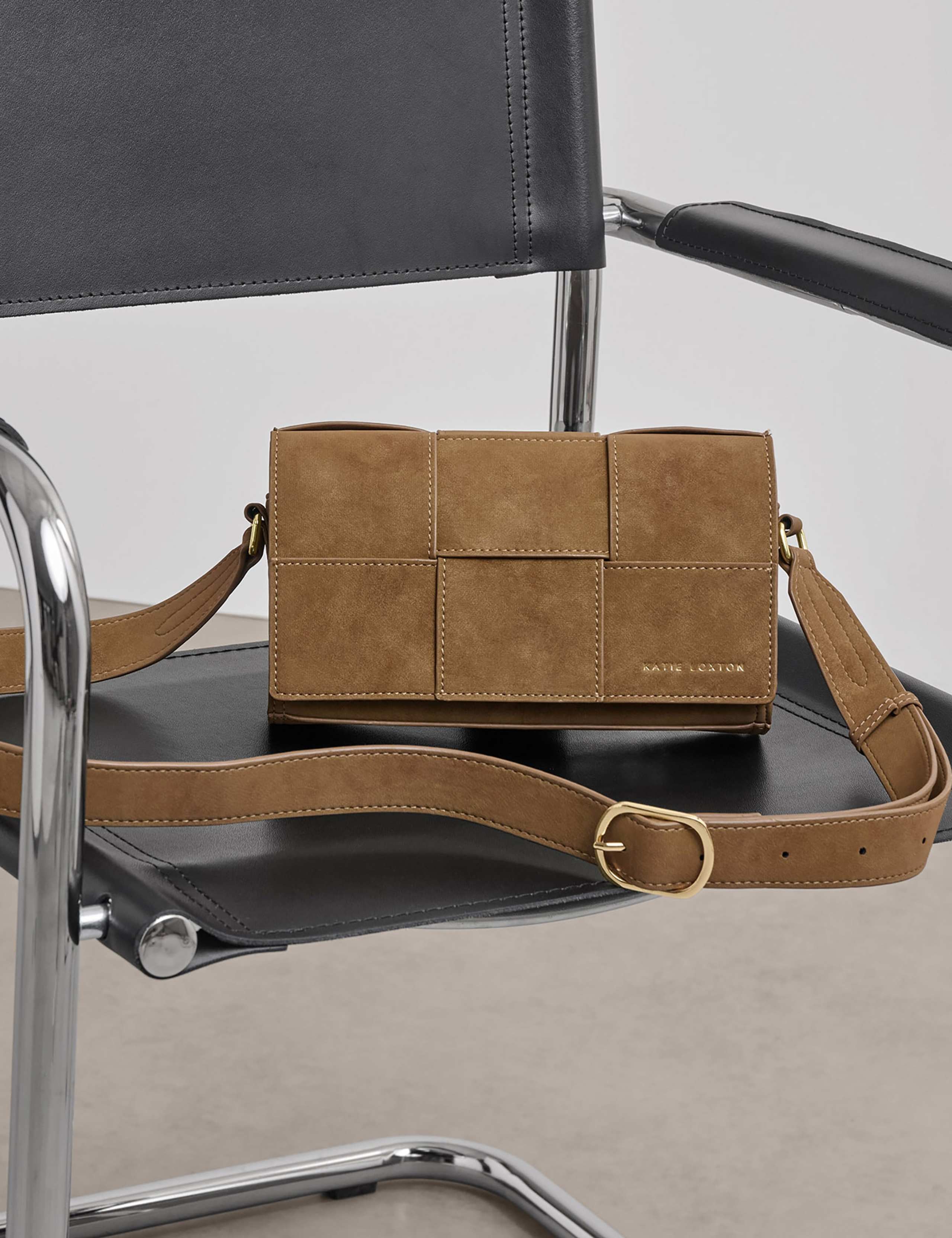 Suedette Woven Cross Body Bag 4 of 5