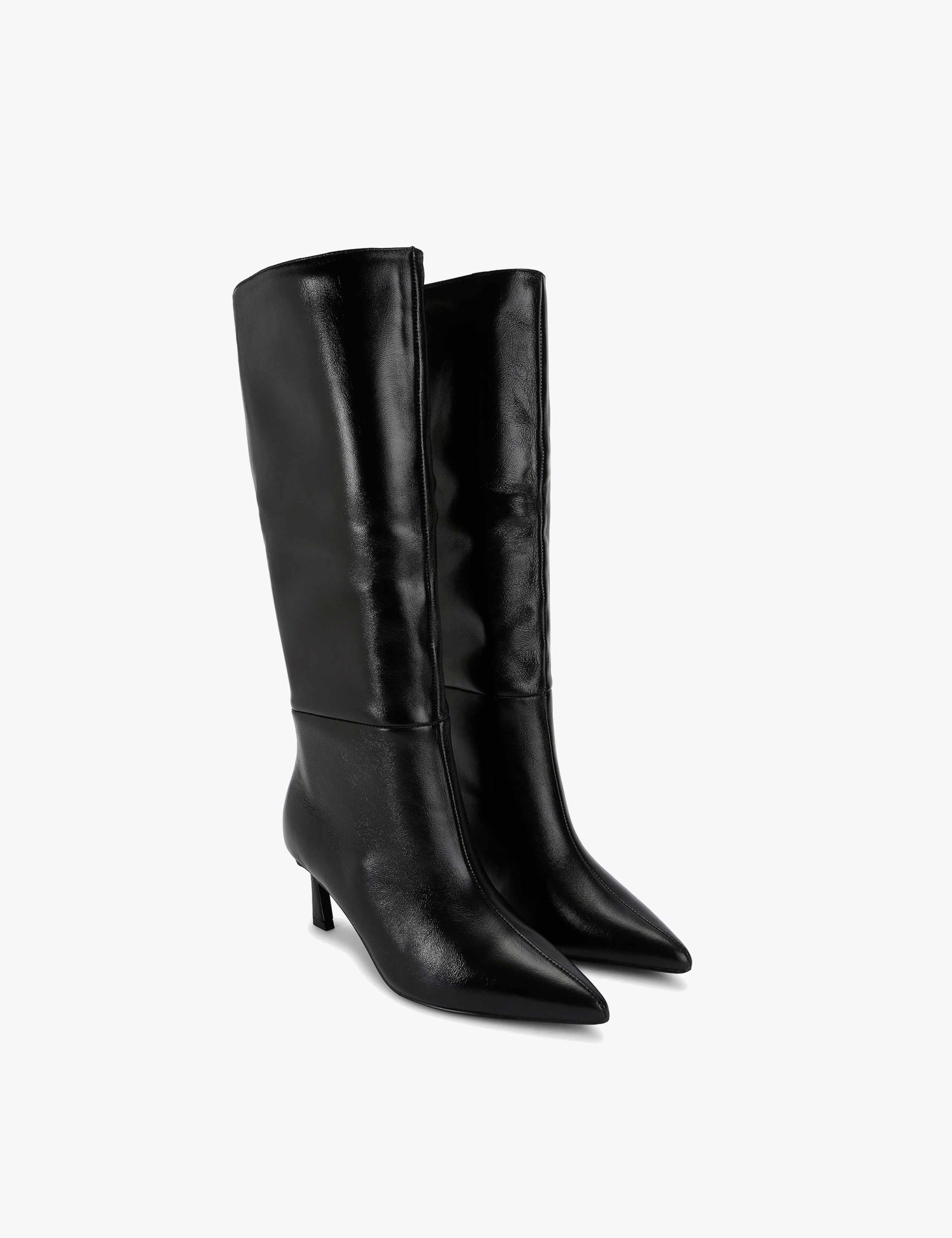 Lavan Leather Stiletto Heel Knee High Boots 2 of 4