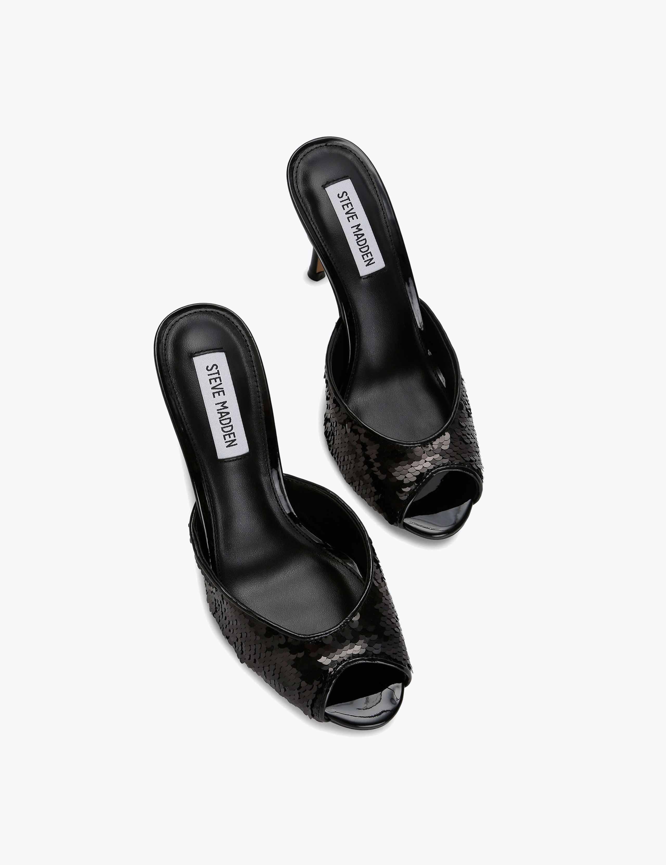 Rollout Sequin Open Toe Stiletto Mules 2 of 4
