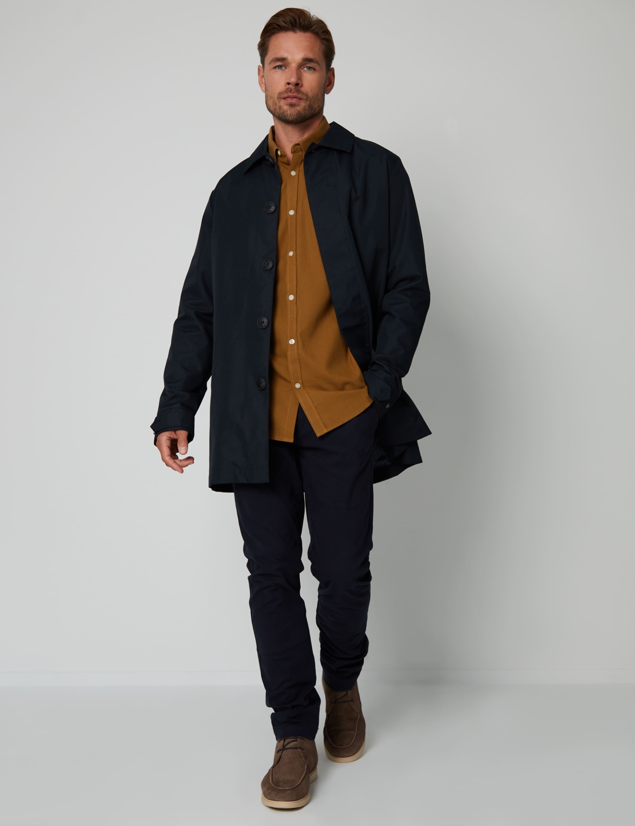 Showerproof Collared Longline Mac 3 of 5