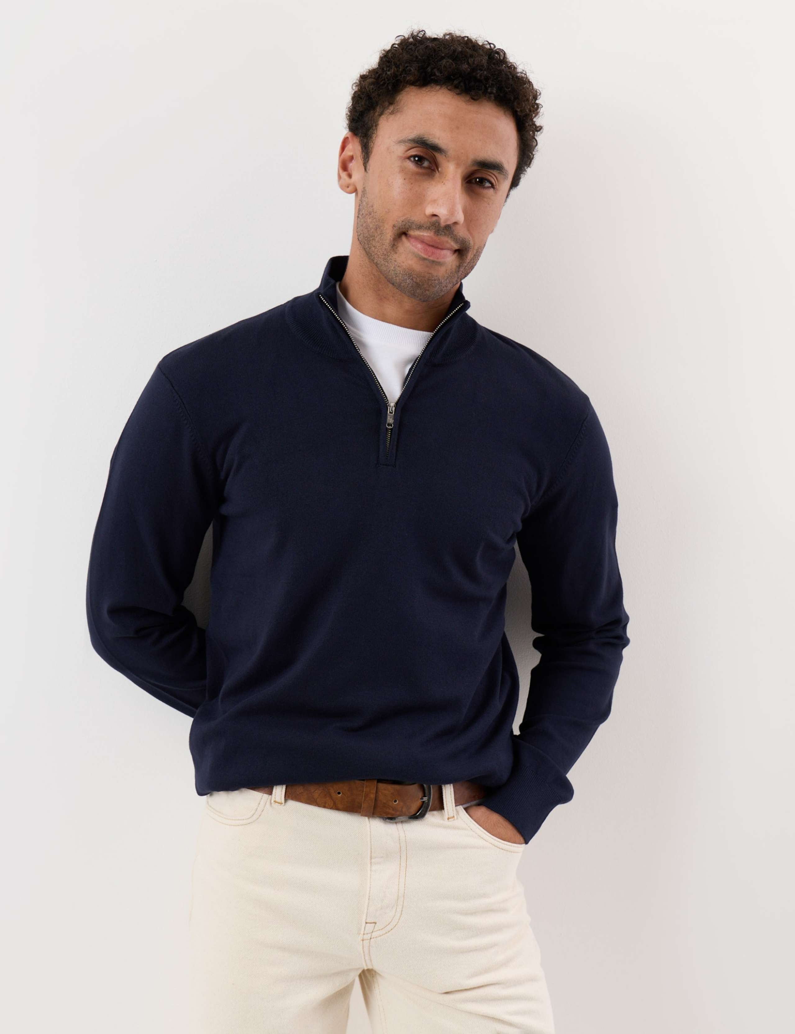 Soft Knit Quarter Zip Jumper 1 of 5