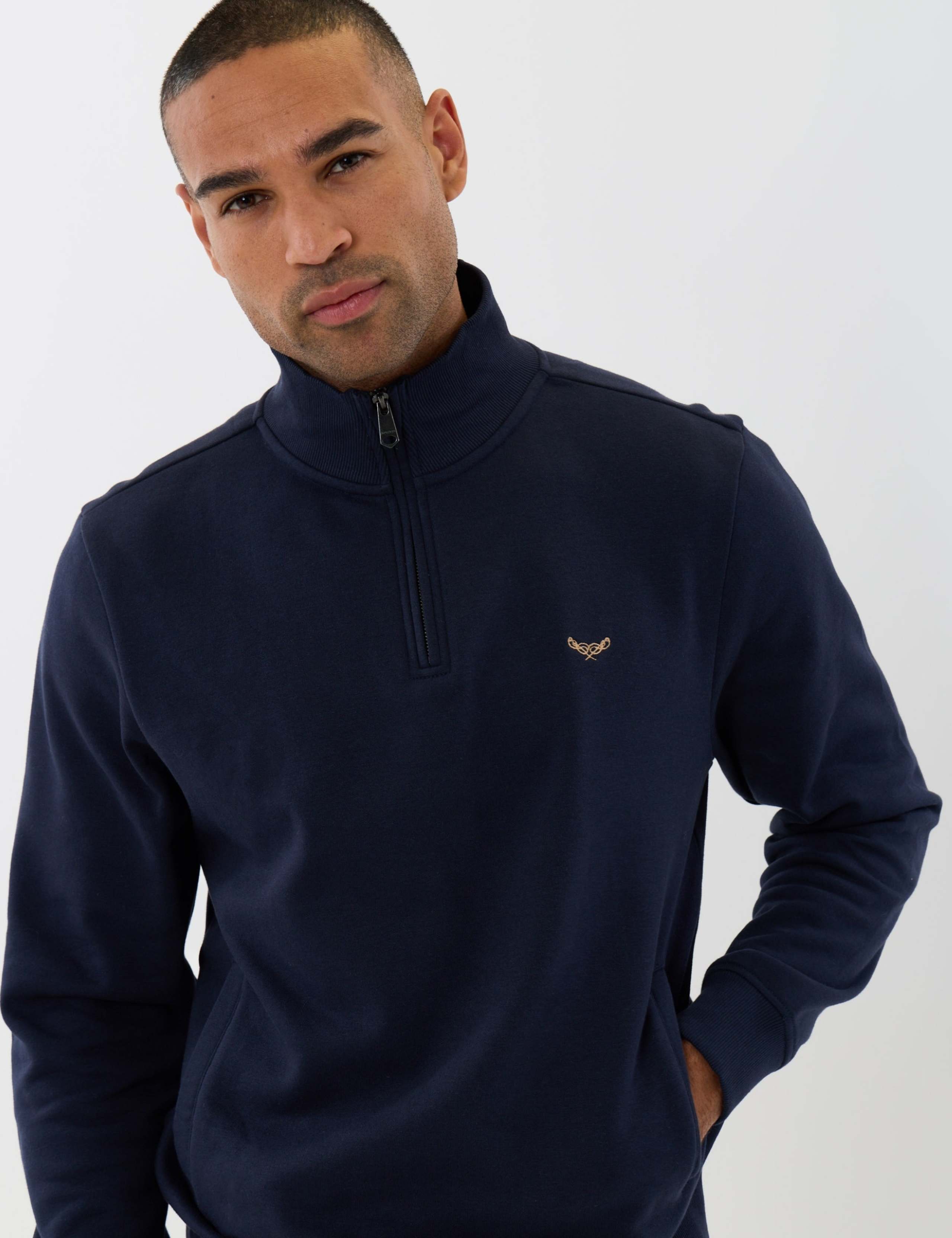 Cotton Rich Quarter Zip Sweatshirt 3 of 5