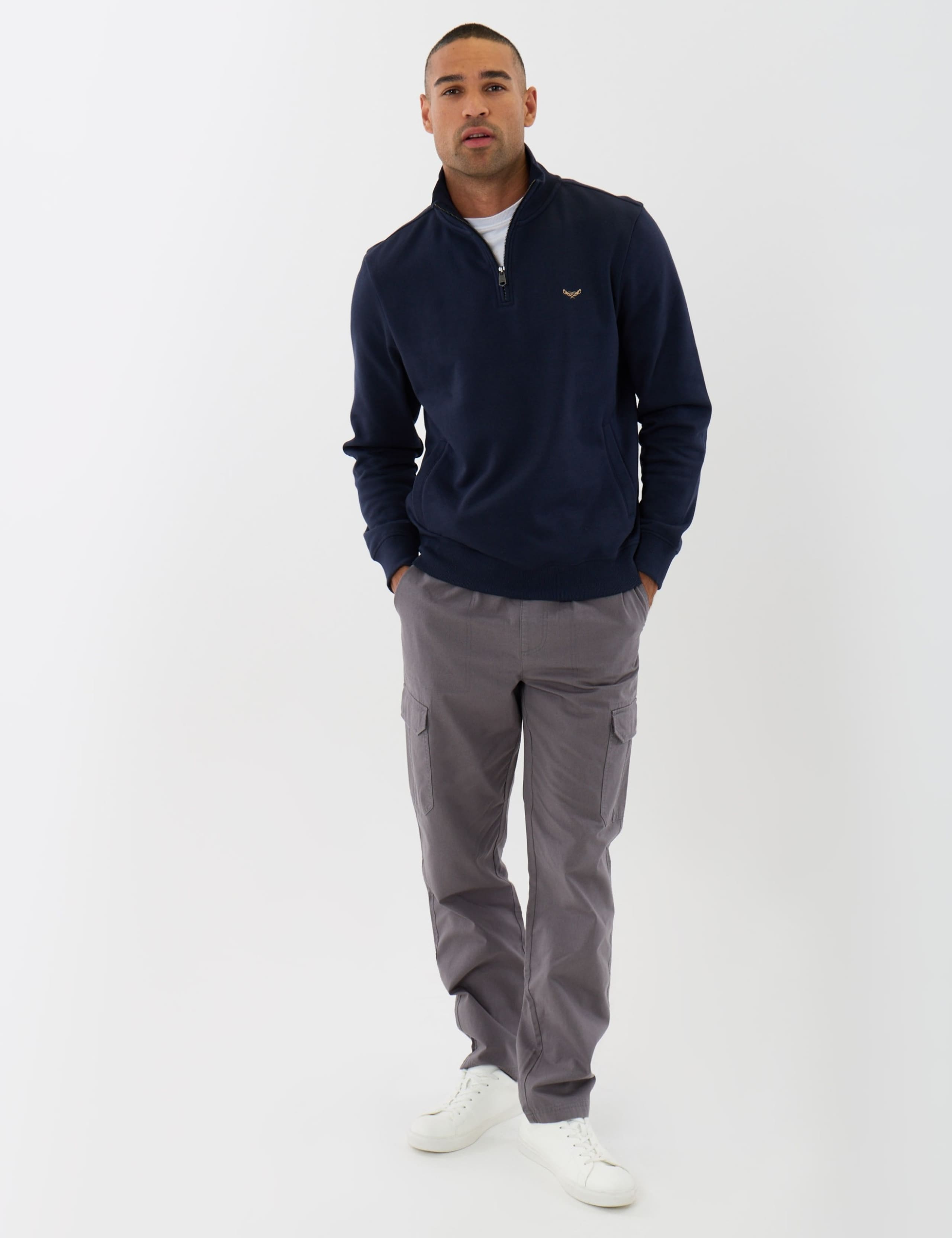 Cotton Rich Quarter Zip Sweatshirt 4 of 5