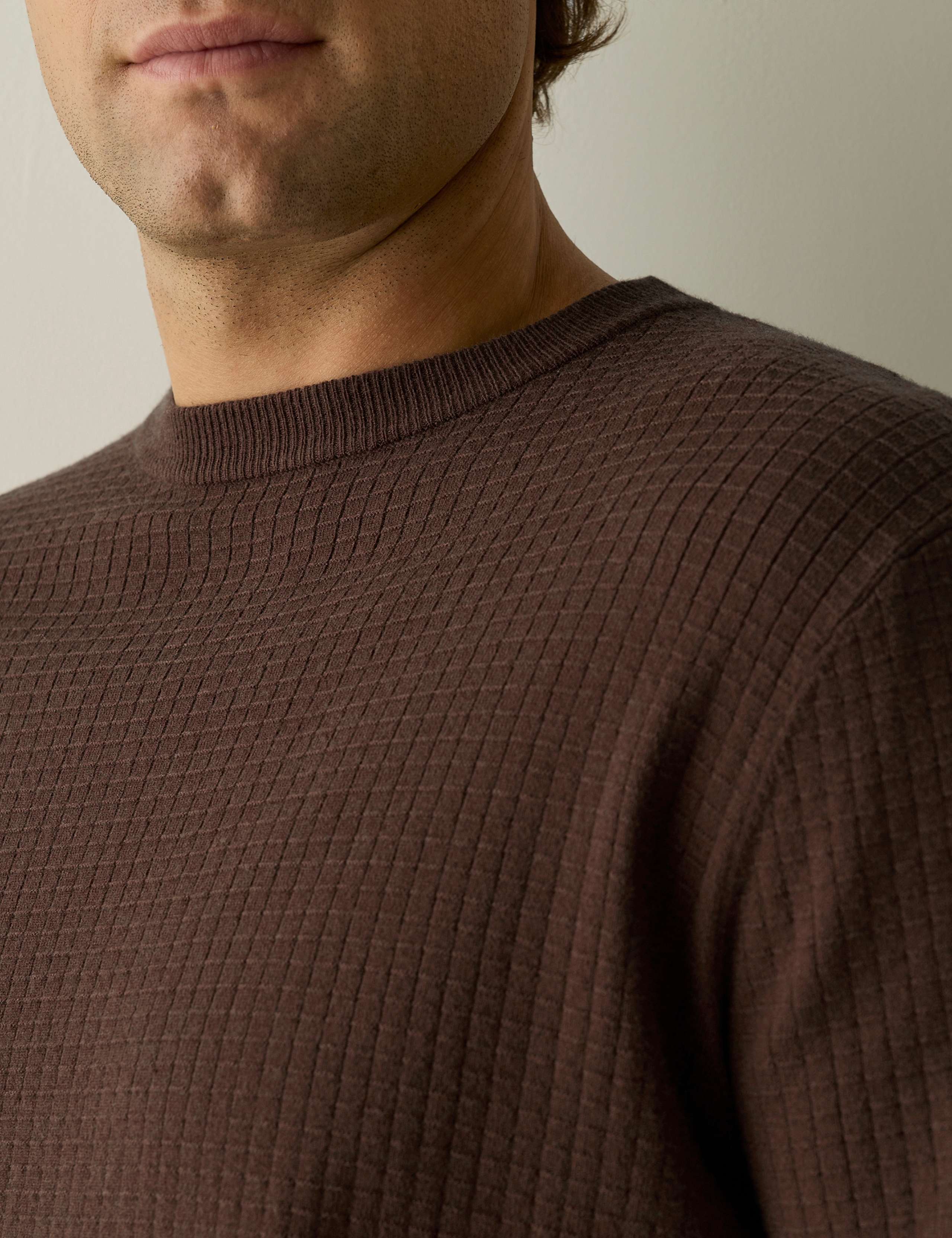 Cable Knit Crew Neck Jumper 6 of 7