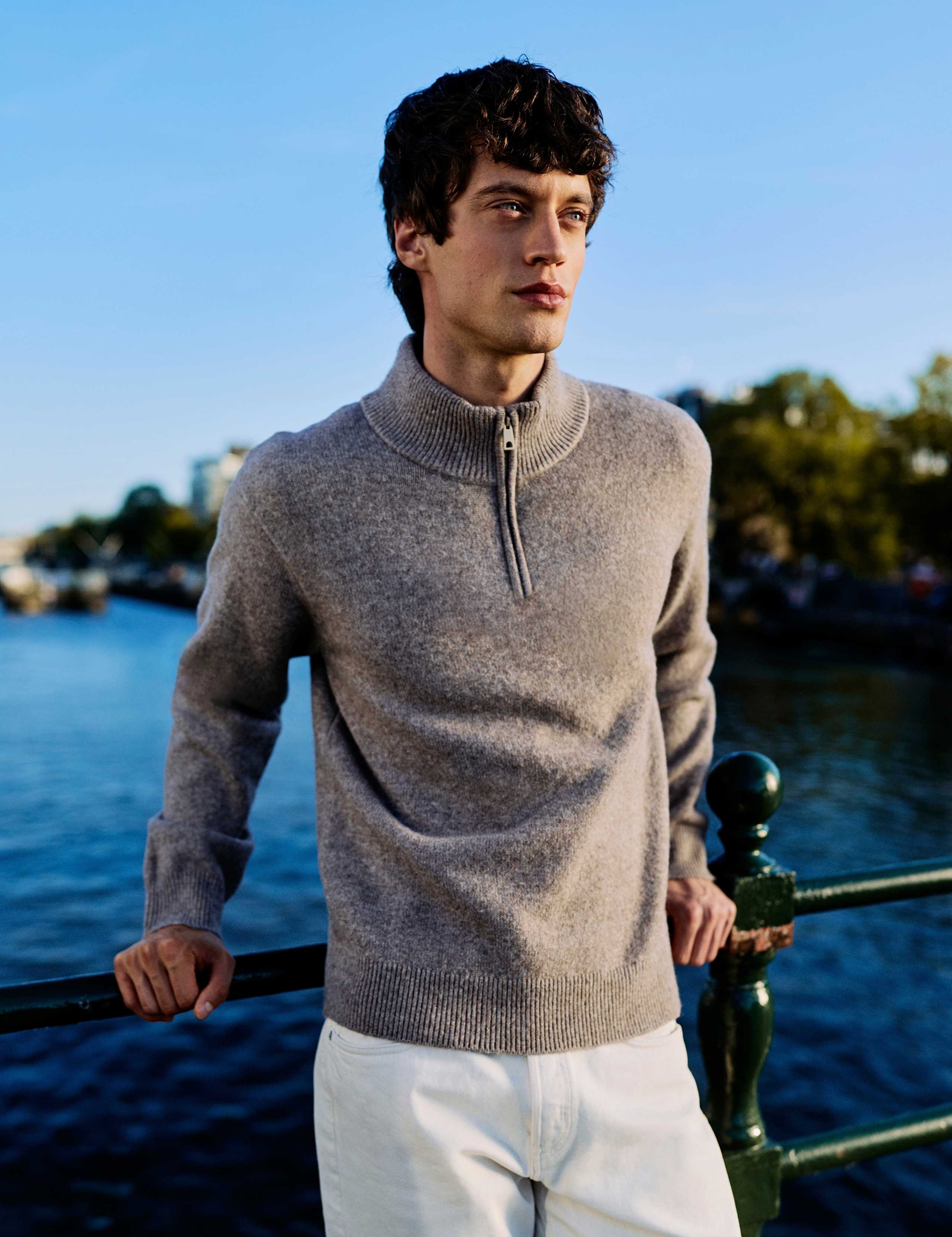 Textured Half Zip Jumper 1 of 8