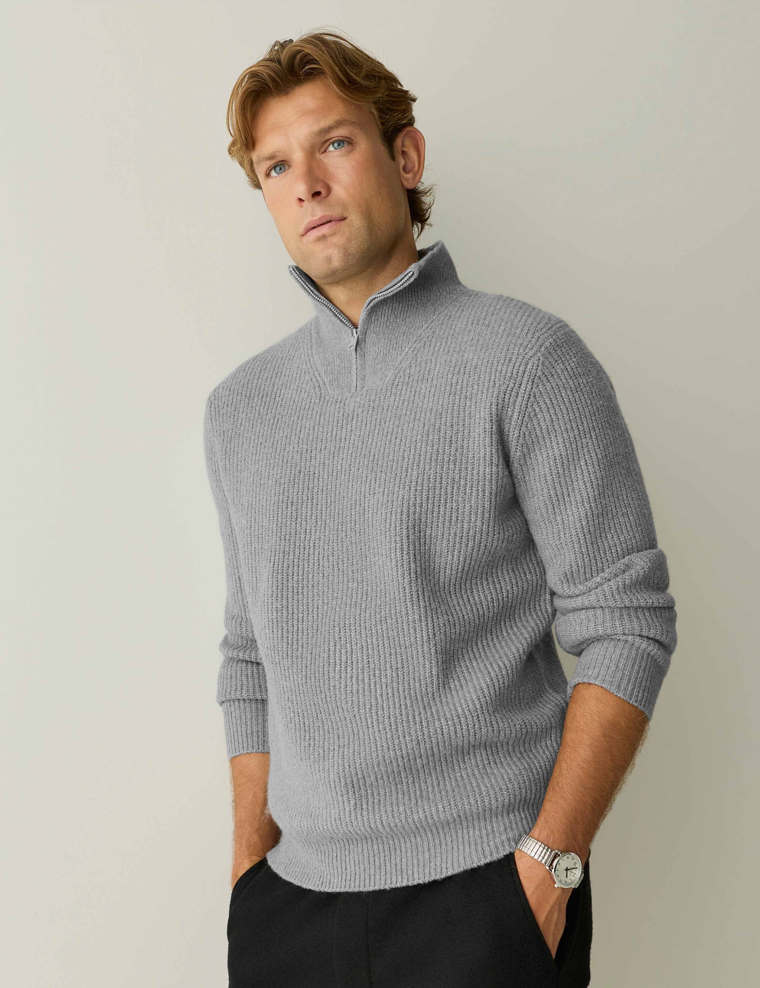 Textured Half Zip Jumper 3 of 7