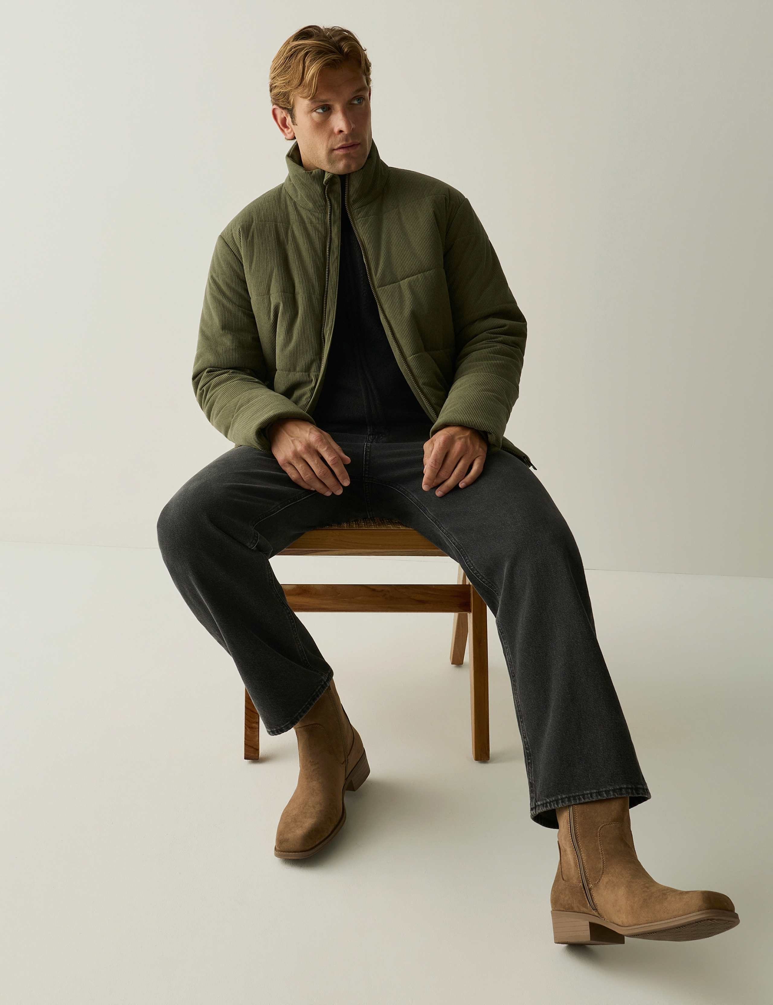 Corduroy Quilted Puffer Jacket 5 of 6