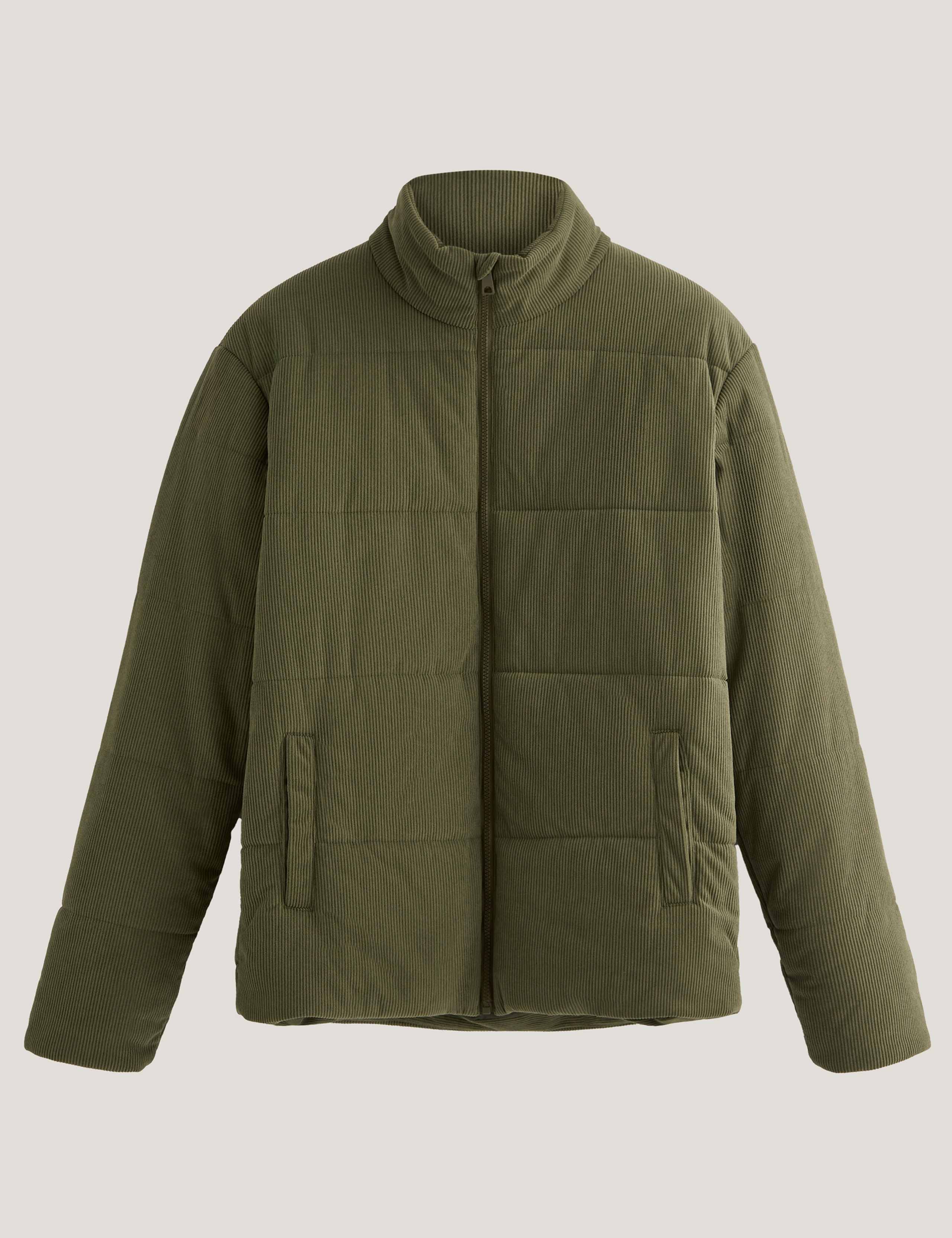 Corduroy Quilted Puffer Jacket 2 of 6