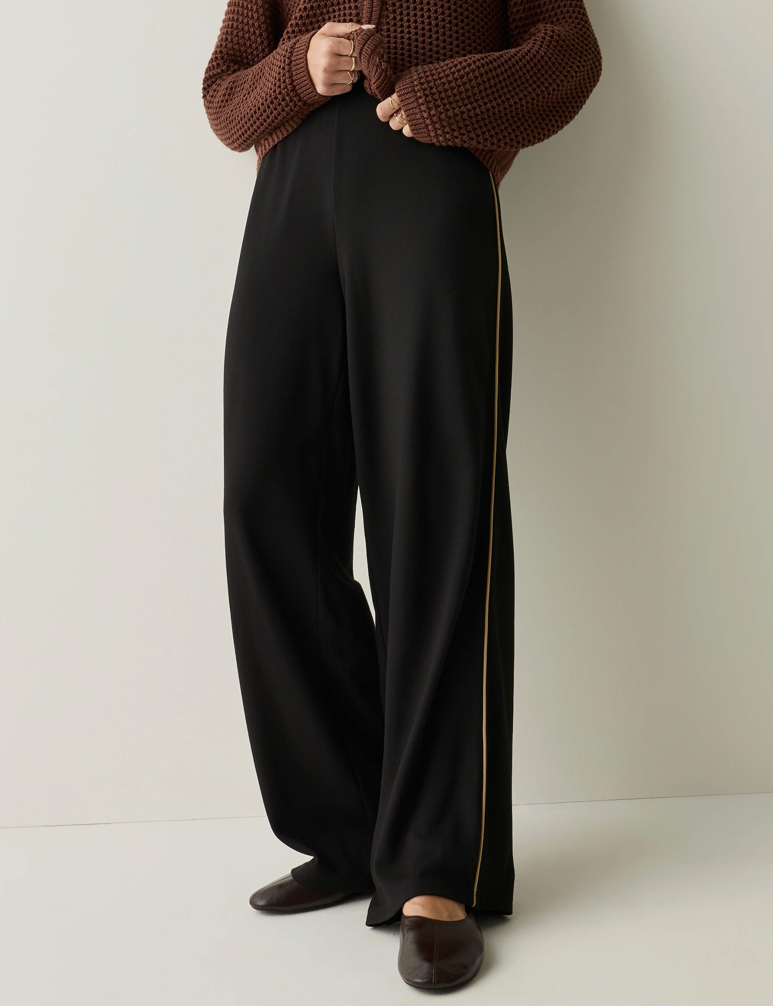 Manali Side Stripe Pull On Relaxed Trousers 1 of 8