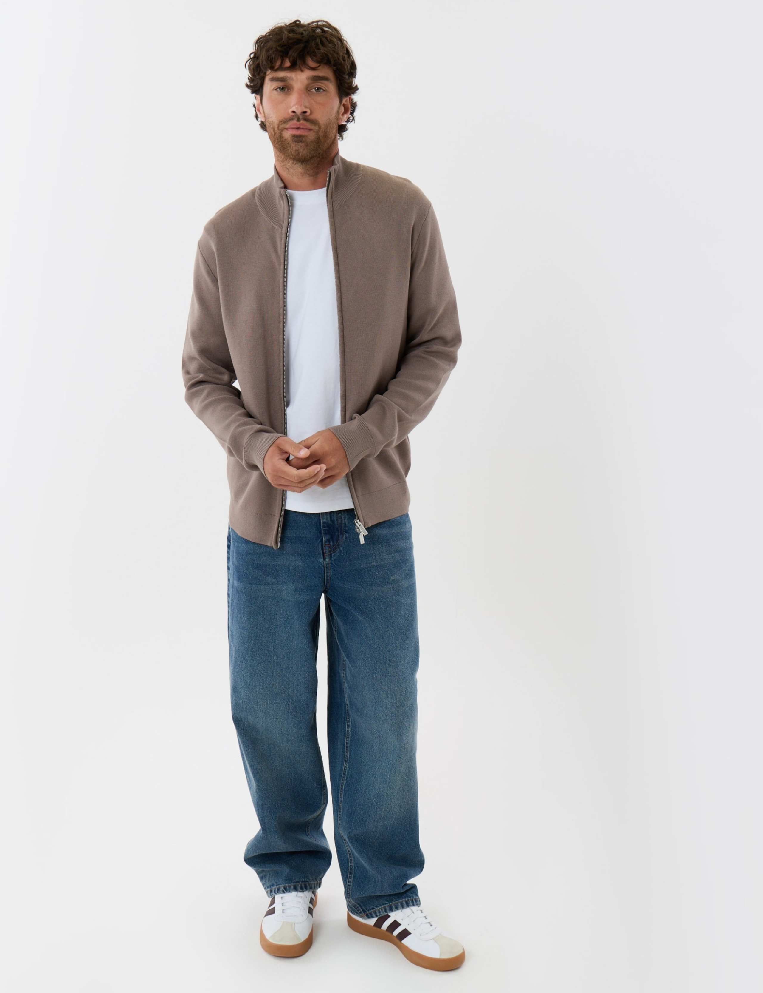 Funnel Neck Zip Up Cardigan 3 of 6