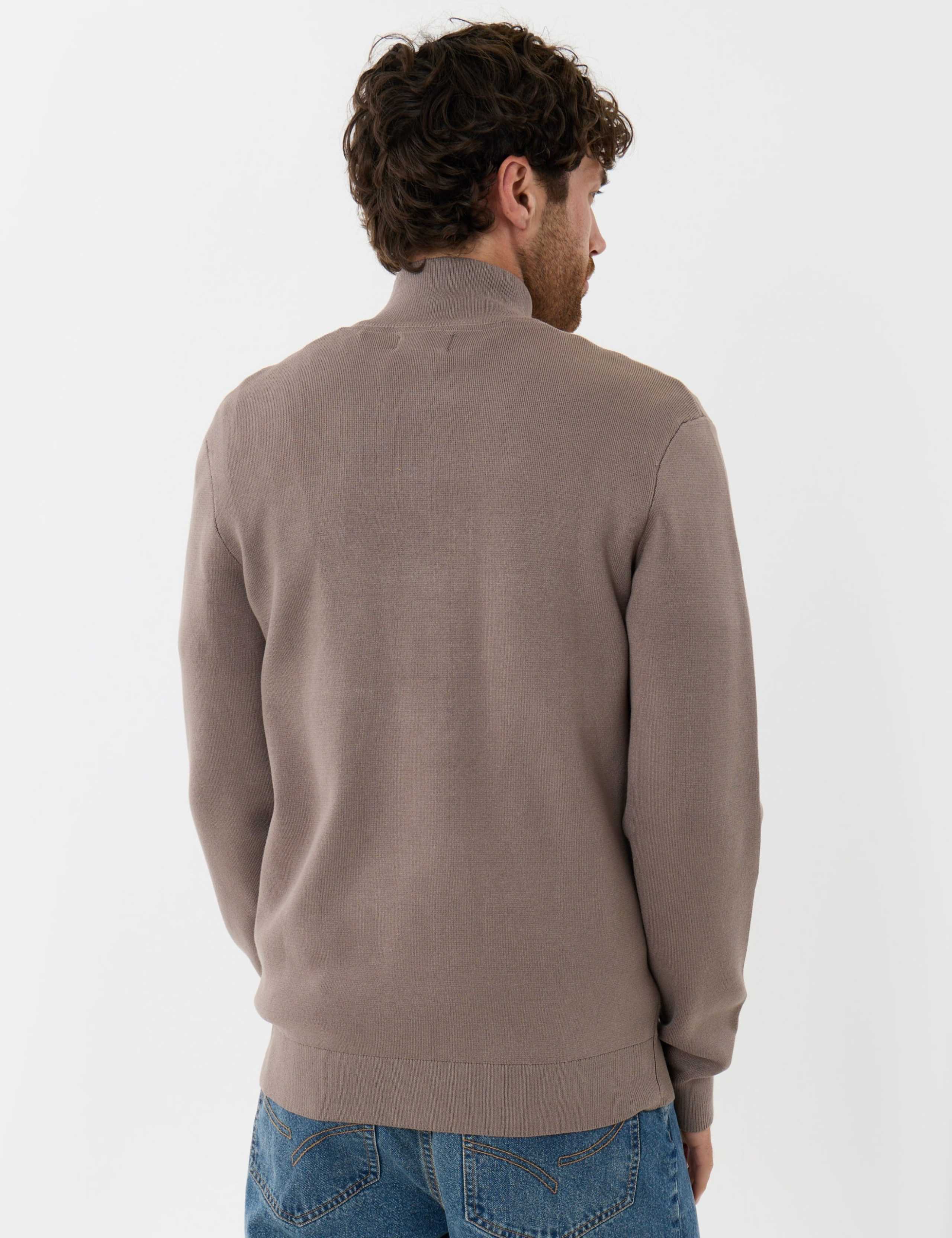 Funnel Neck Zip Up Cardigan 6 of 6