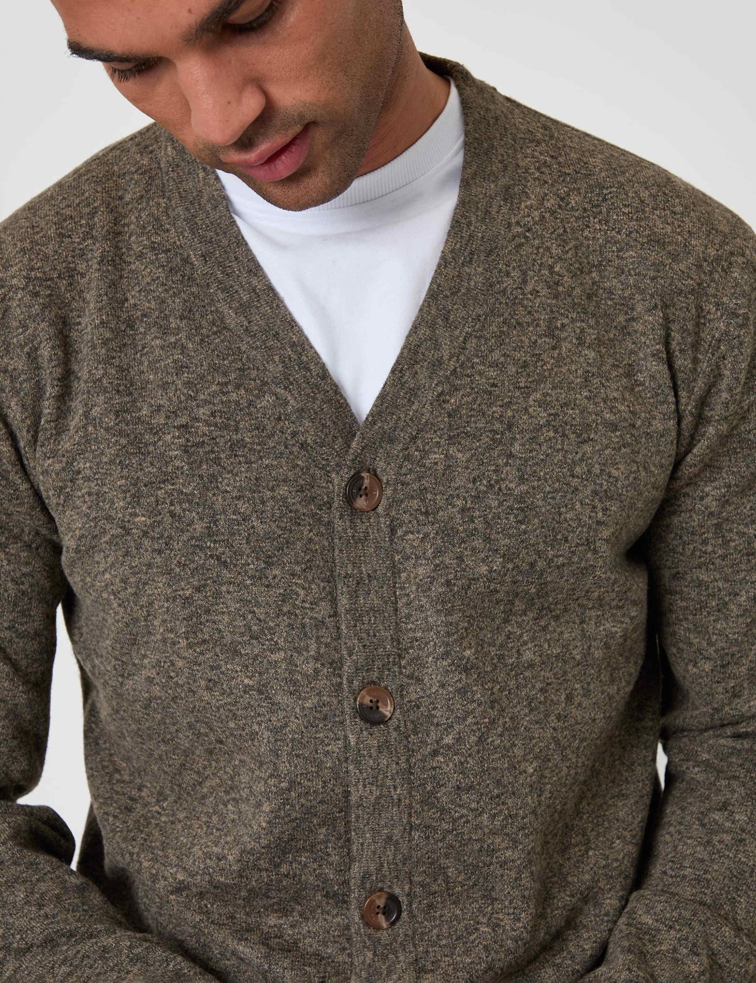 Textured V Neck Cardigan 5 of 8