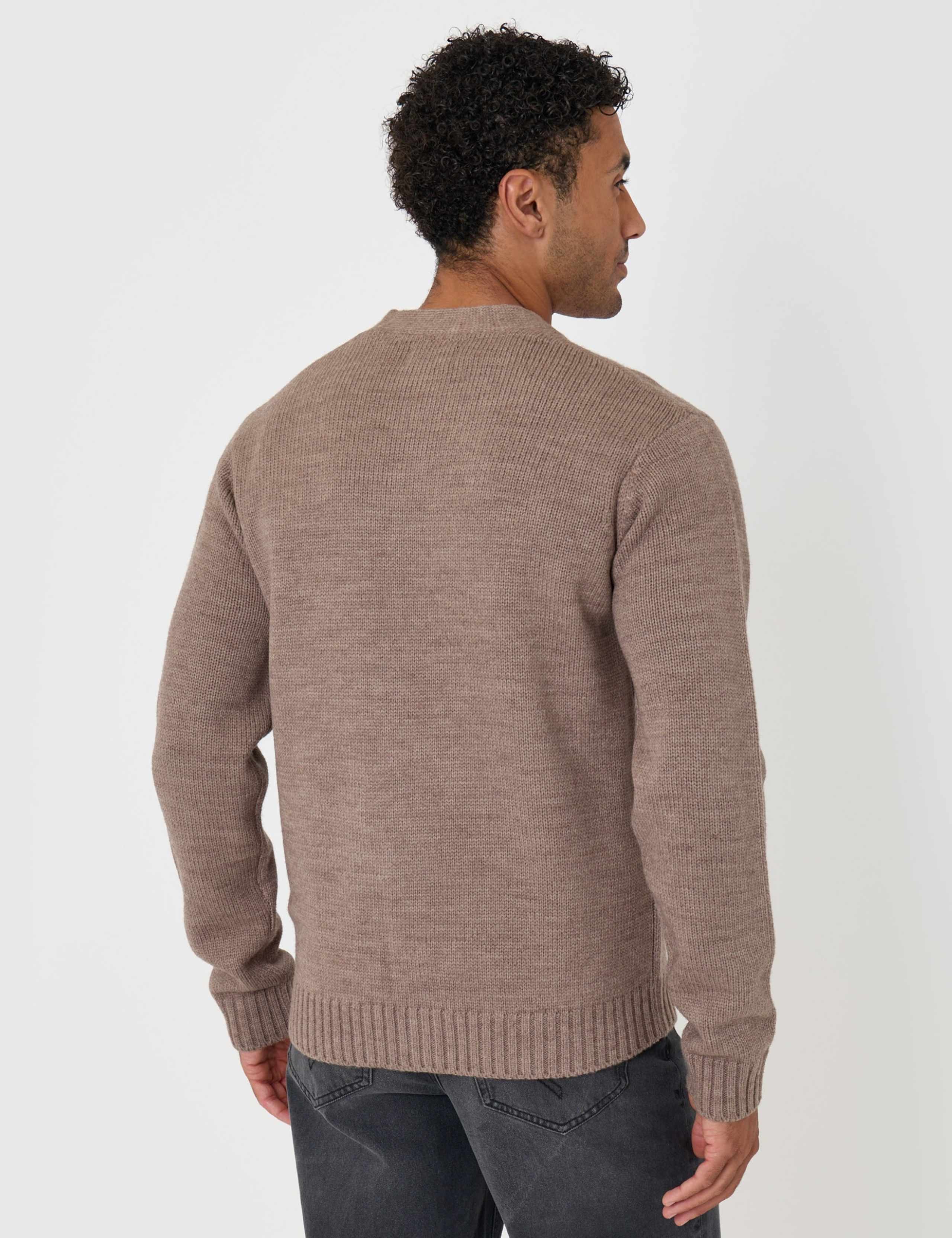 Wool Blend V Neck Cardigan 6 of 7