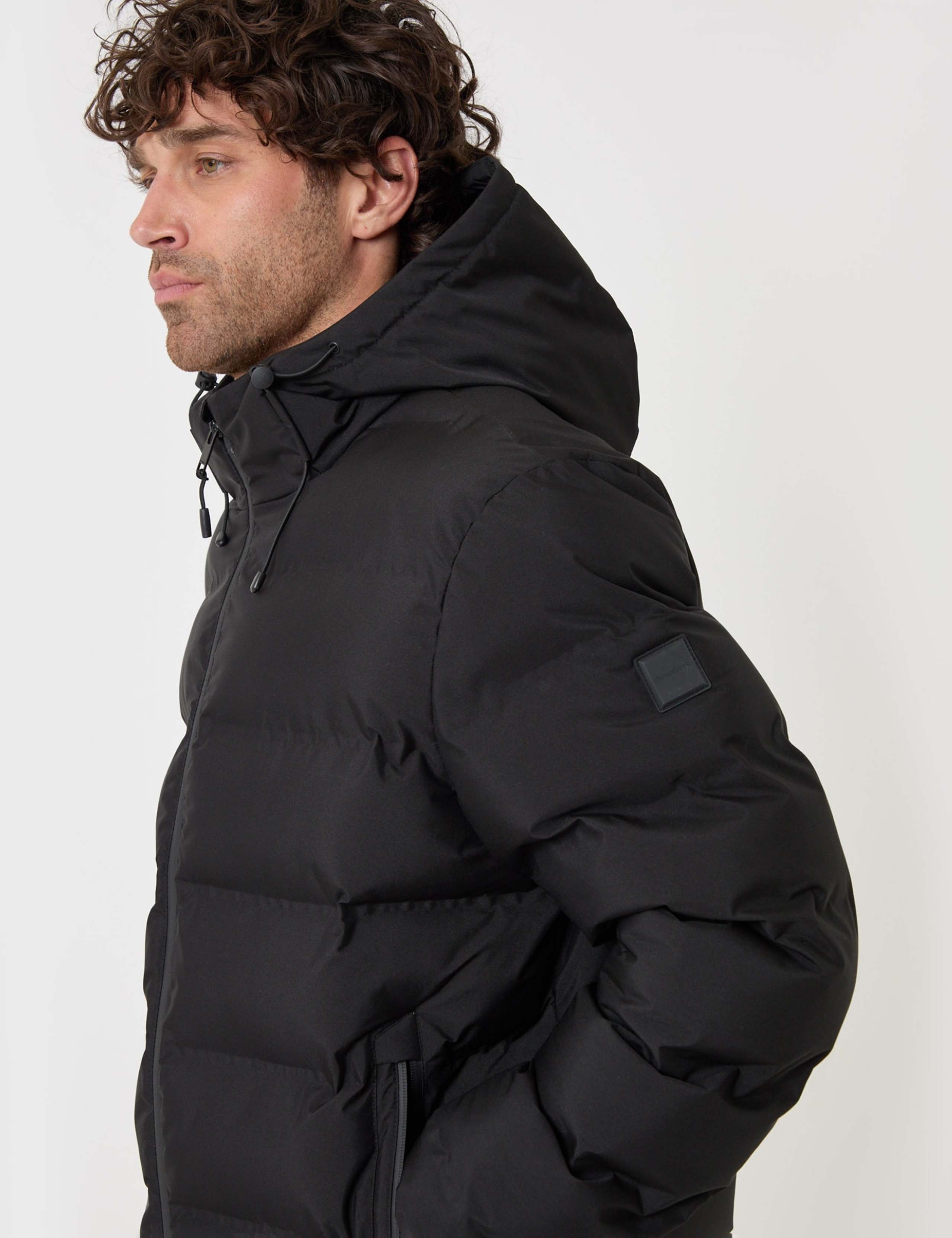 Showerproof Borg Lined Hooded Puffer Jacket 5 of 6
