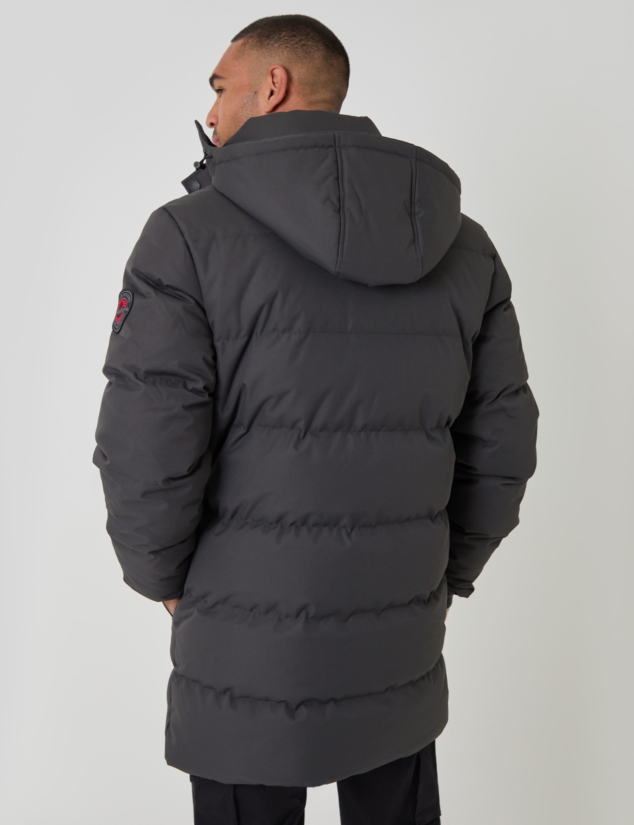 Hooded Puffer Jacket with Adjustable Waist 6 of 6