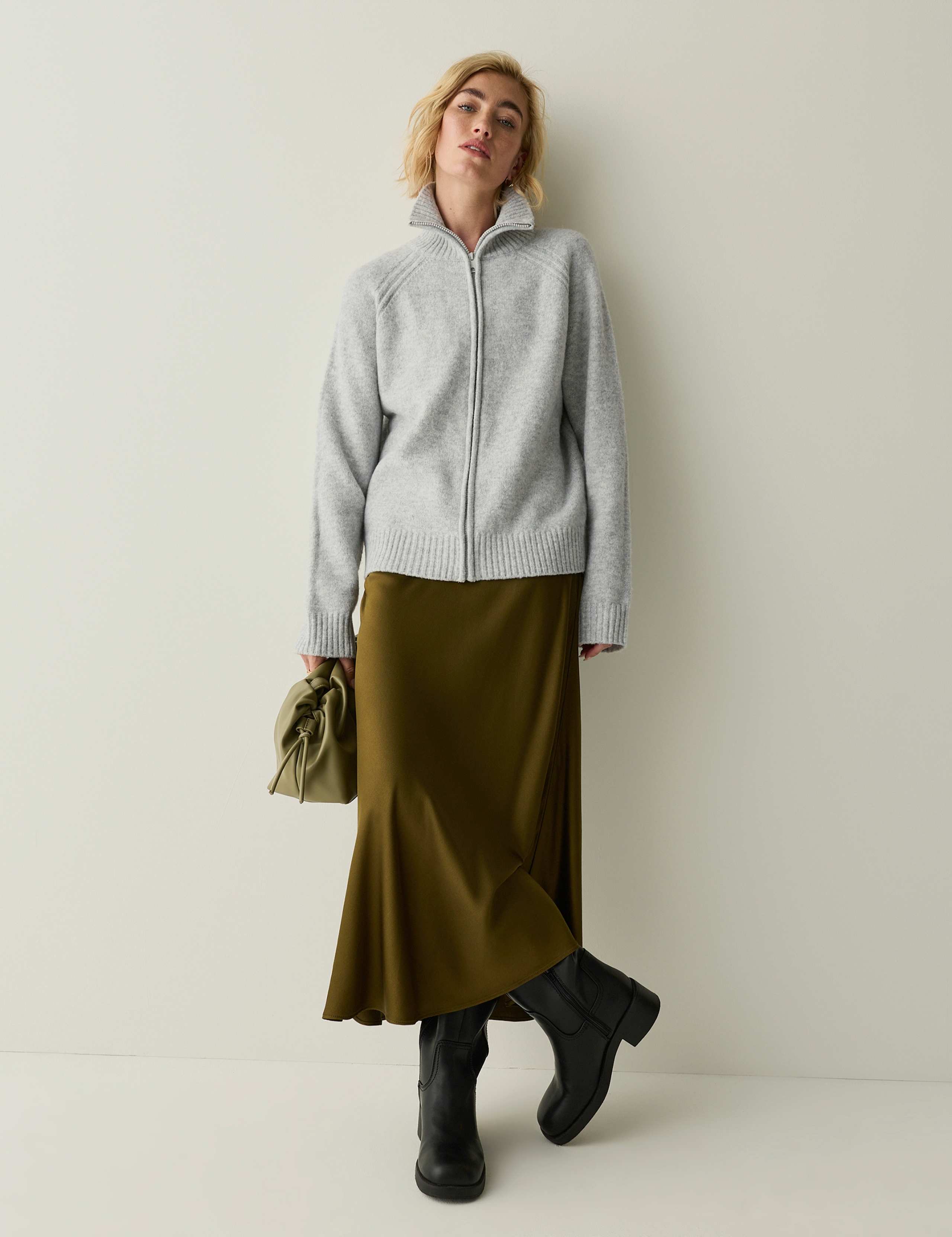 Textured Collared Cardigan 1 of 7