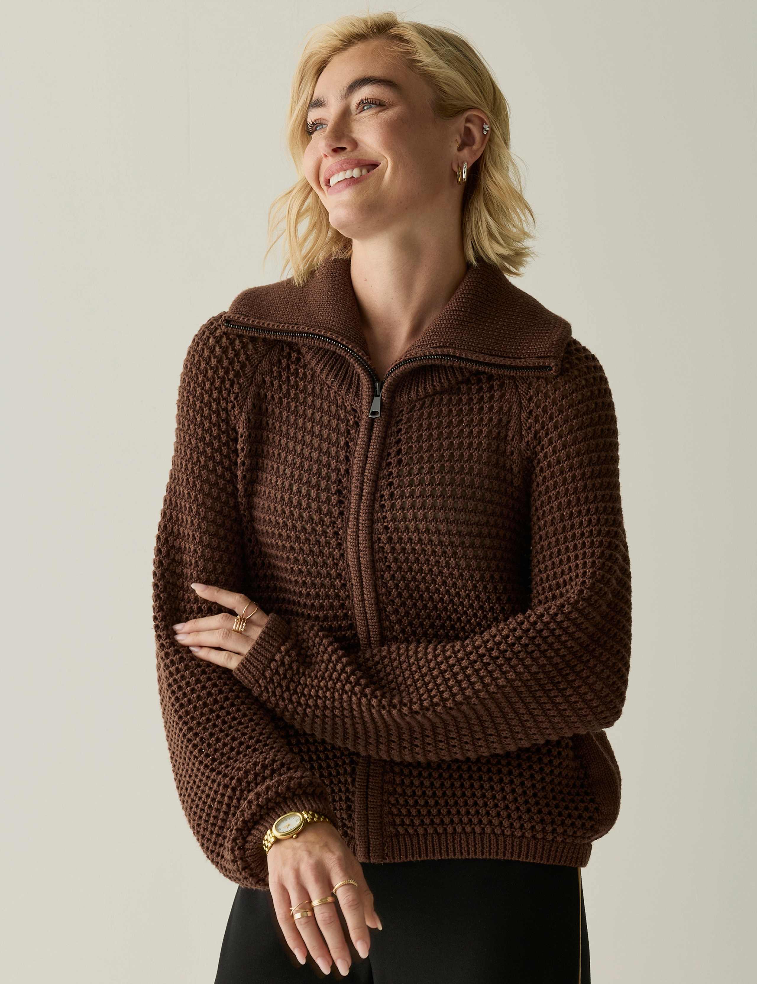 Textured Collared Cardigan 5 of 8