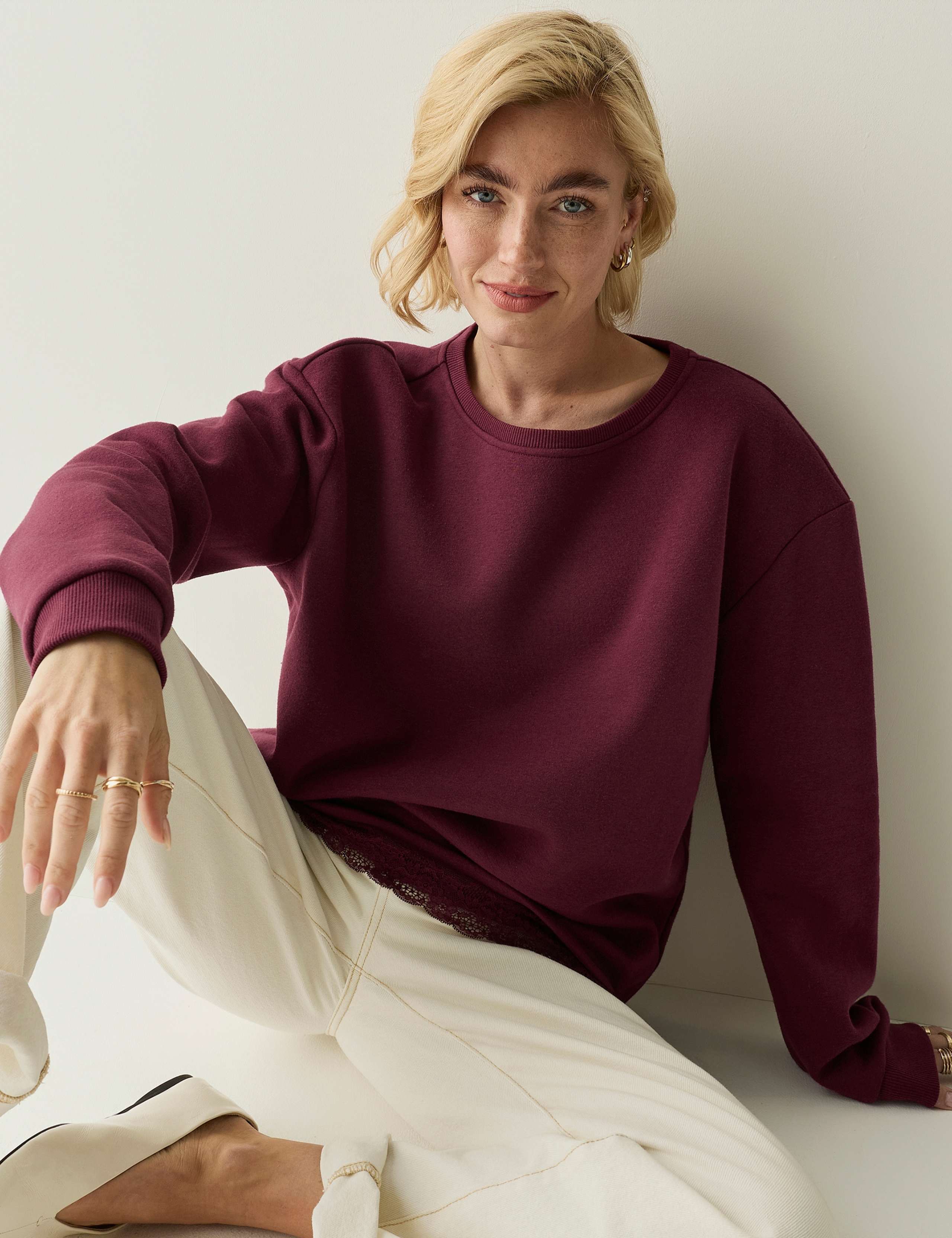 Cotton Rich Relaxed Sweatshirt 4 of 6