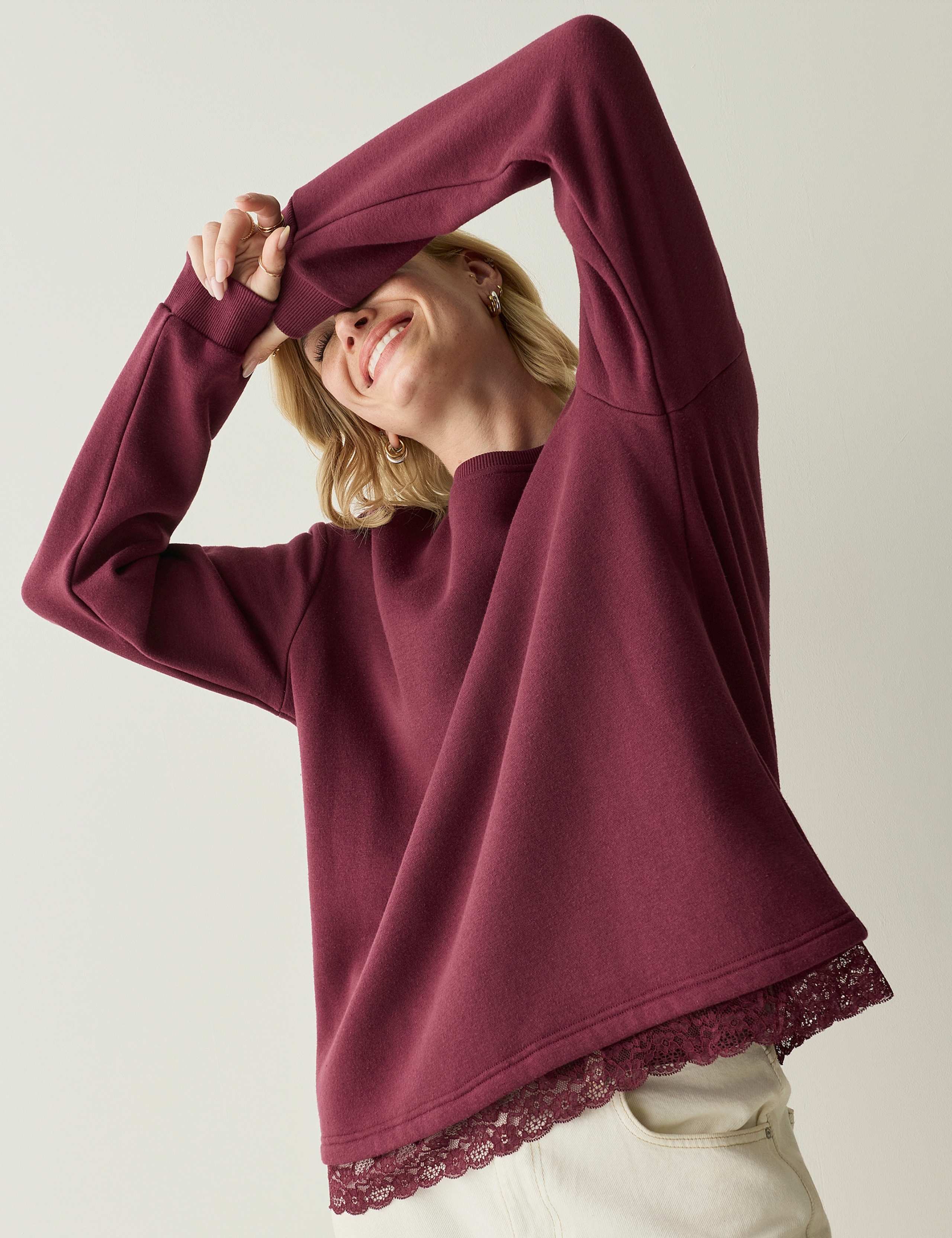 Cotton Rich Relaxed Sweatshirt 5 of 6