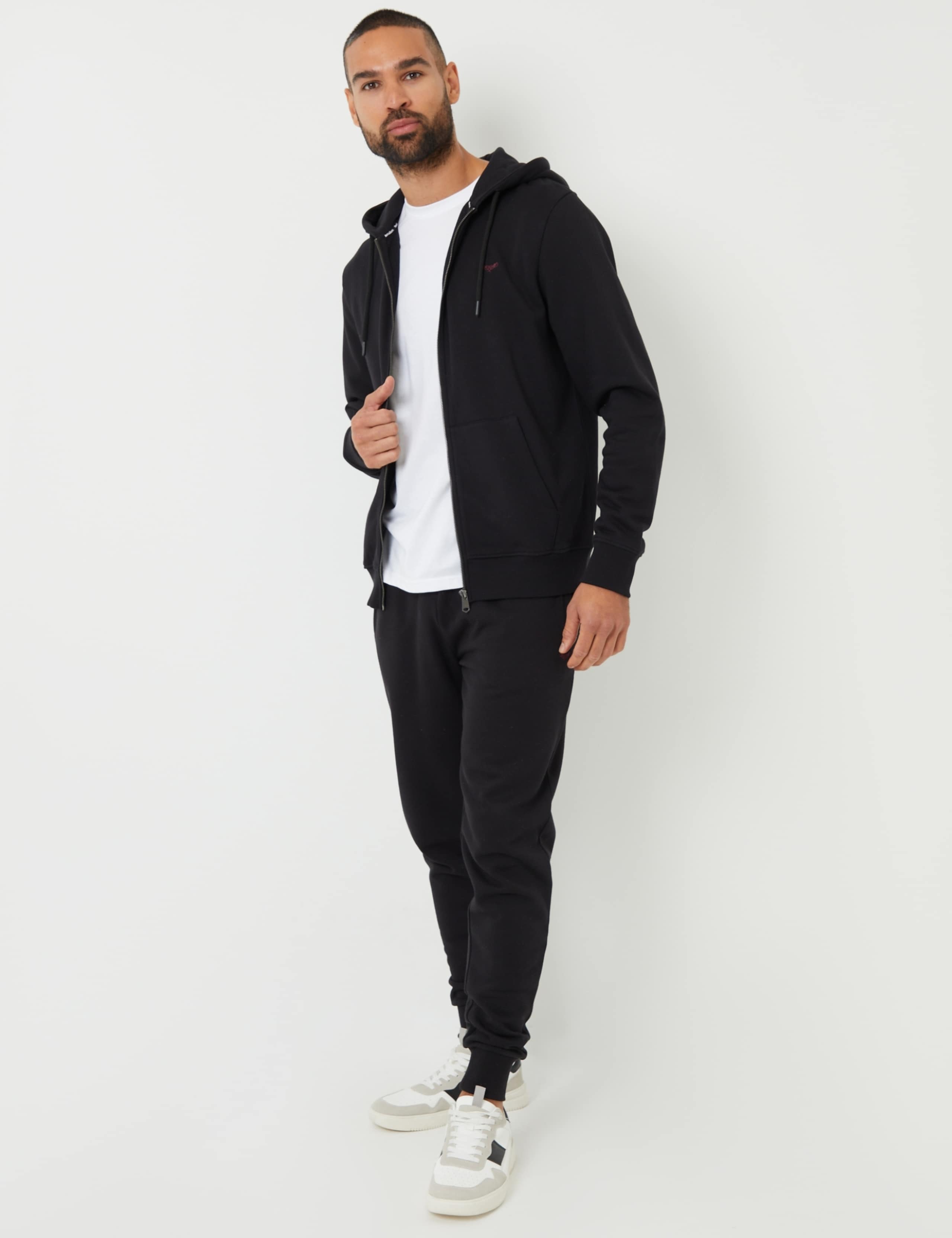 Cotton Blend Zip Up Hoodie 3 of 5