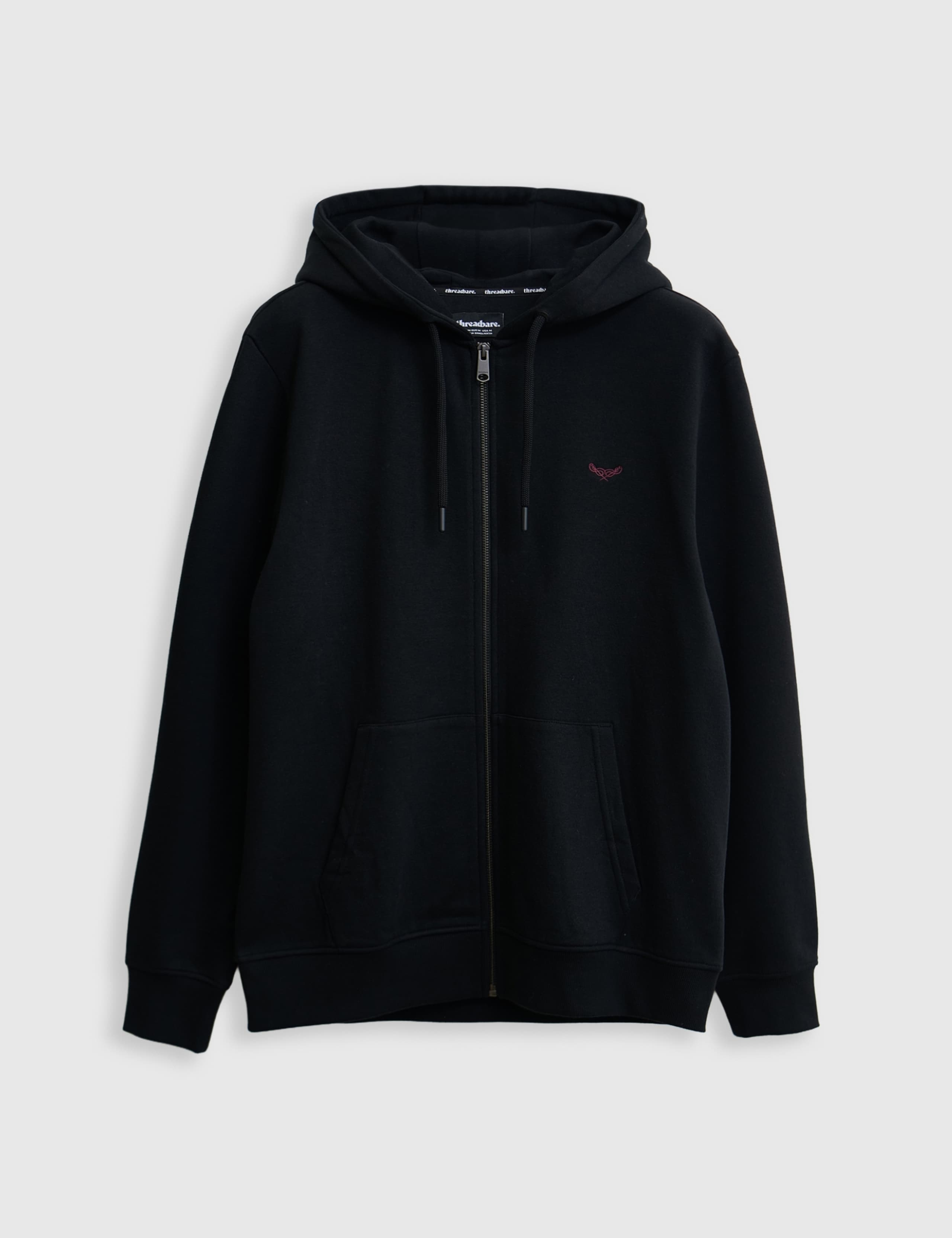 Cotton Blend Zip Up Hoodie 2 of 5