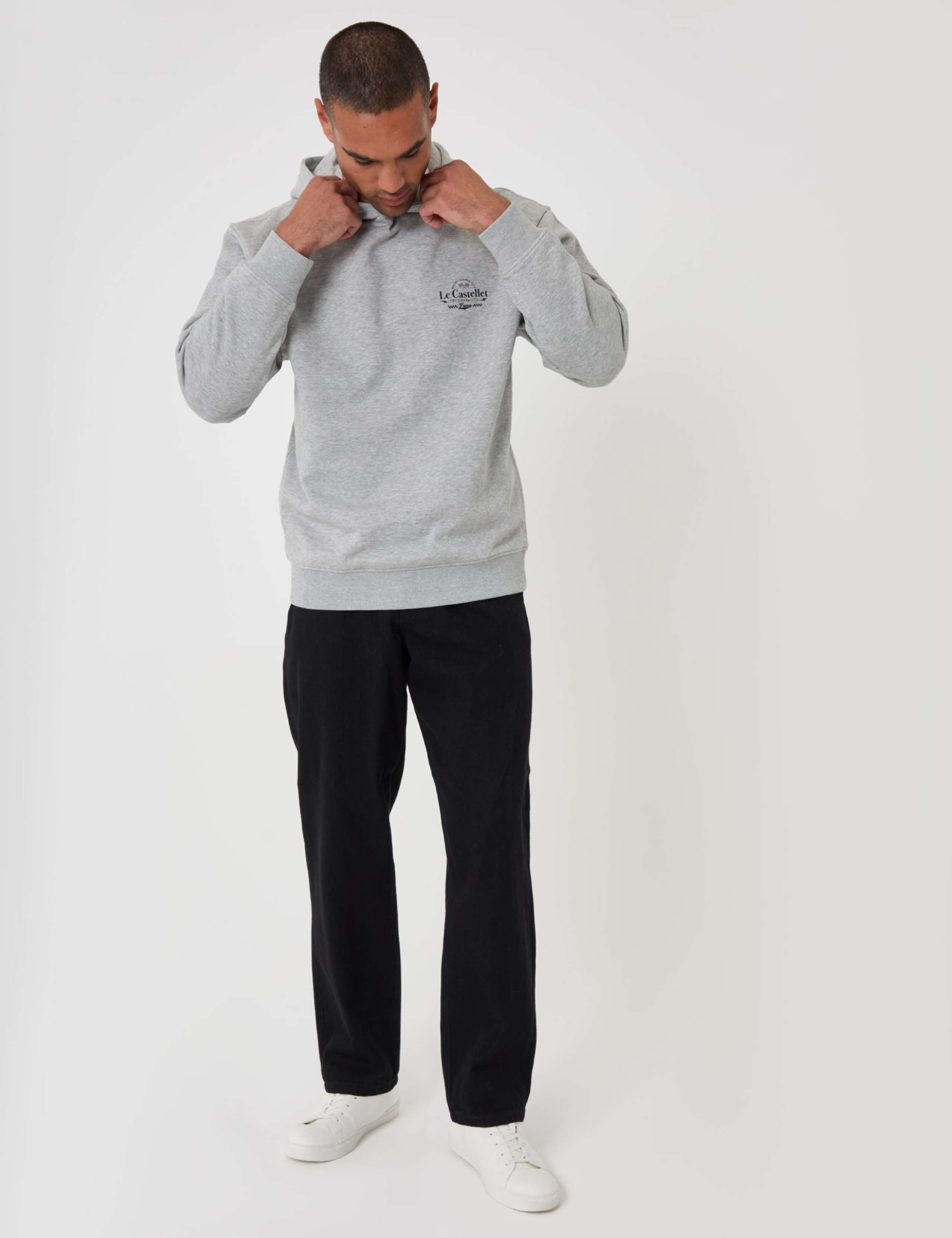 Cotton Blend Graphic Hoodie 3 of 5