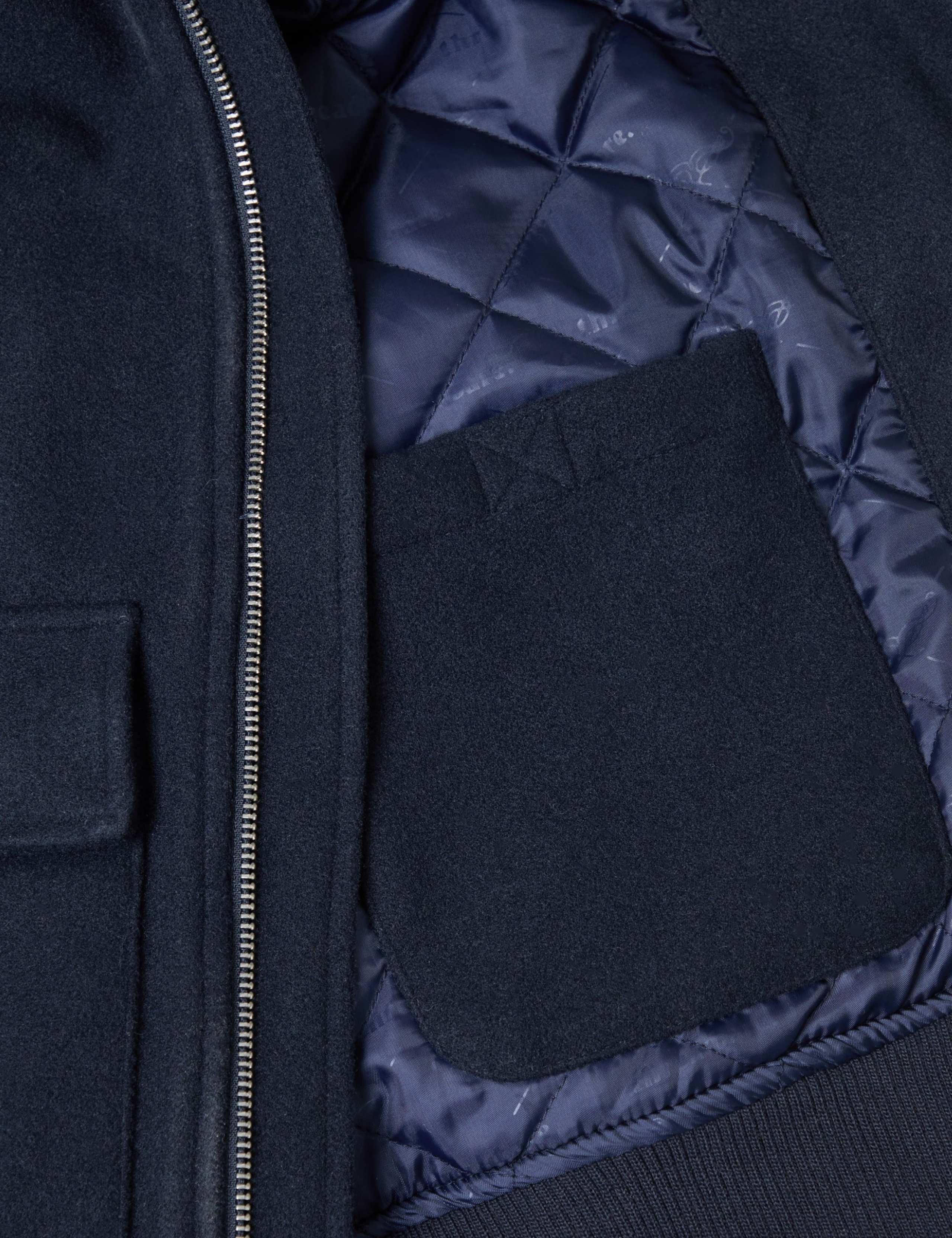Faux Wool Collared Lightweight Jacket 7 of 7