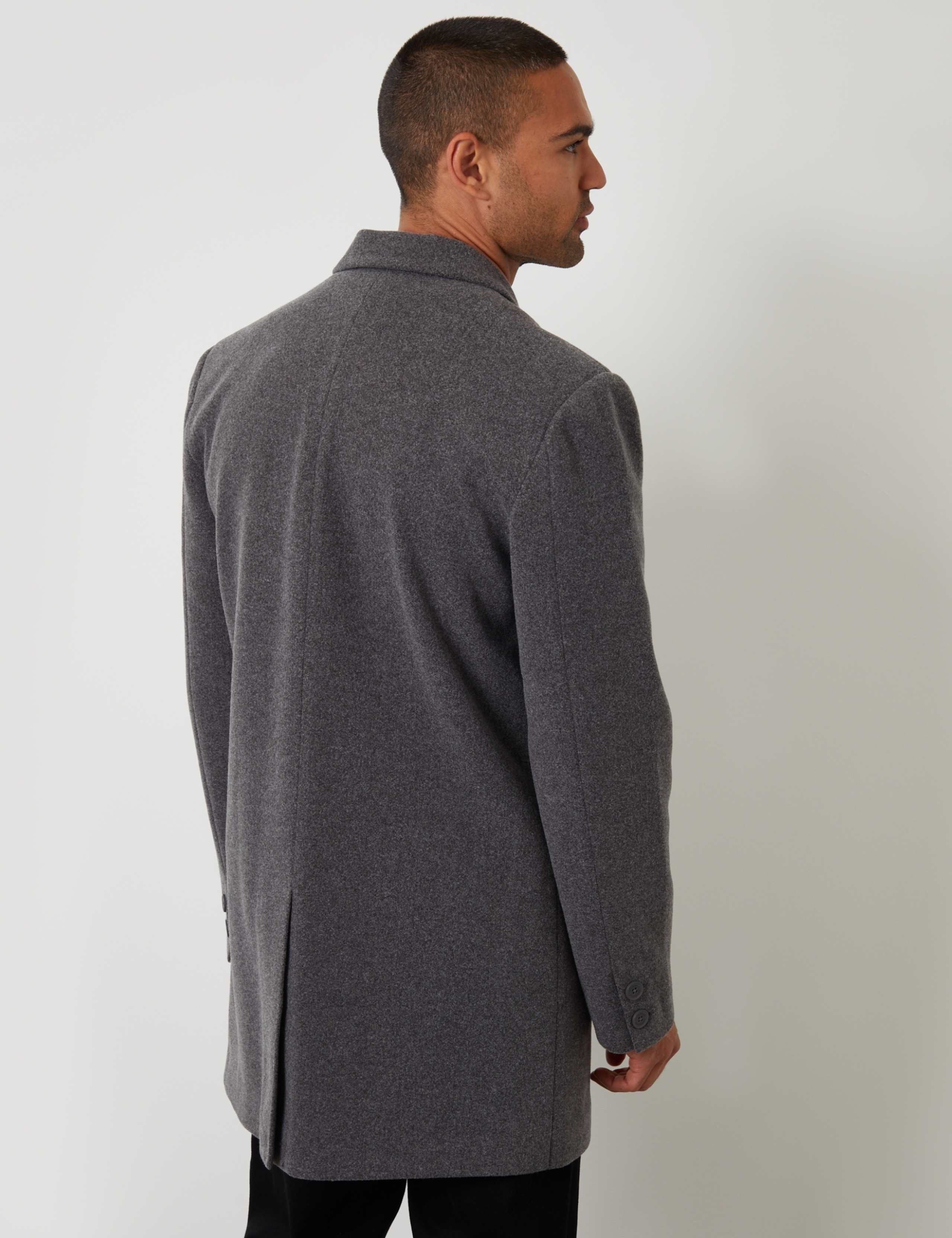 Faux Wool Trench Coat 4 of 5