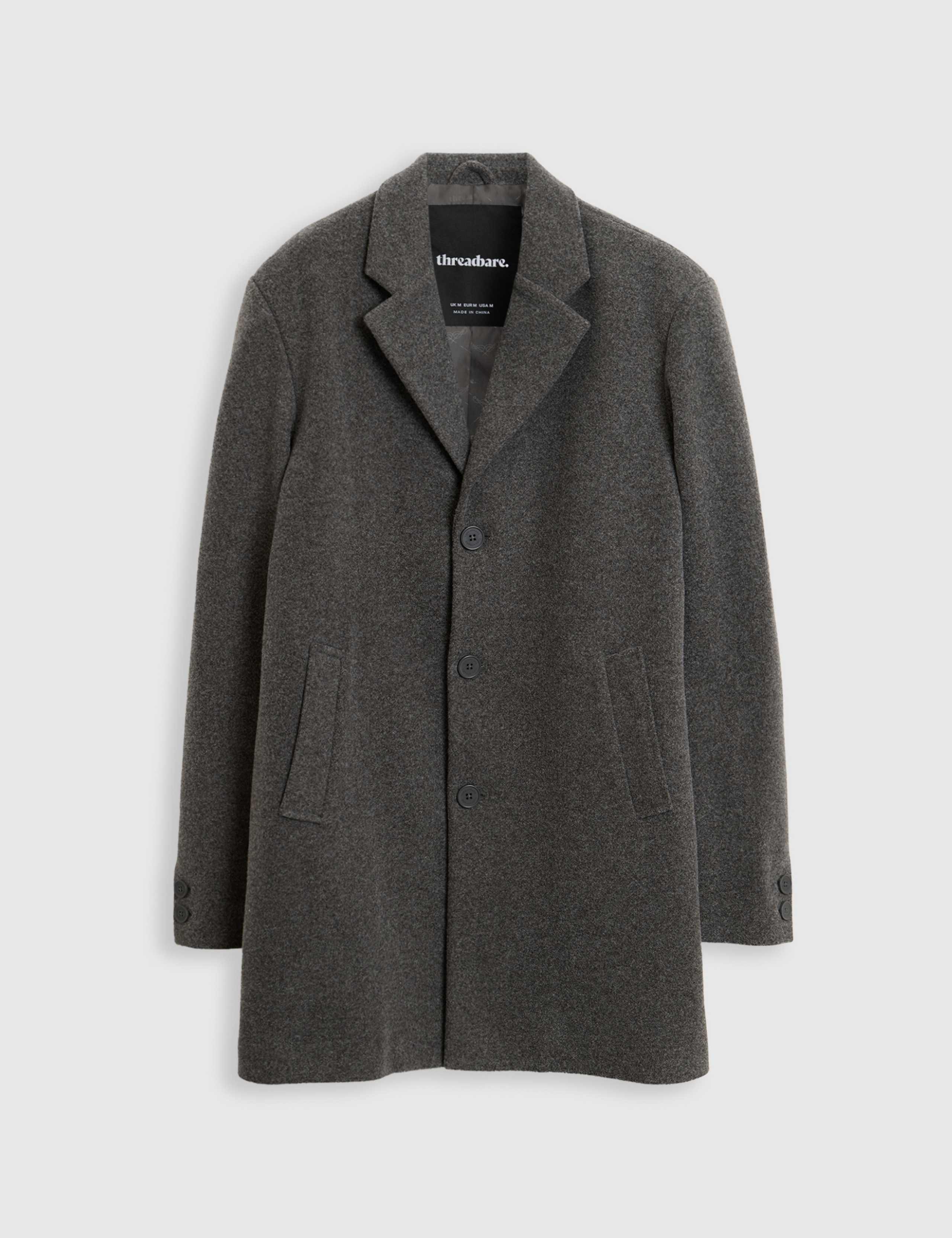 Faux Wool Trench Coat 2 of 5