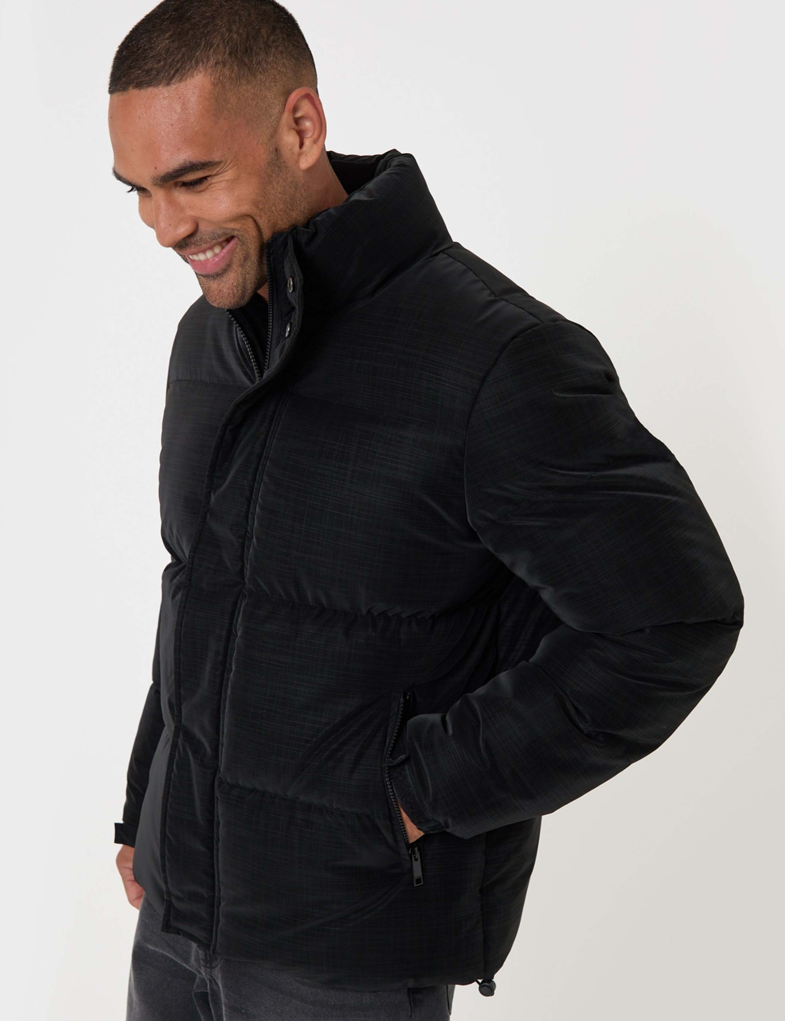 Padded Funnel Neck Puffer Coat 4 of 6